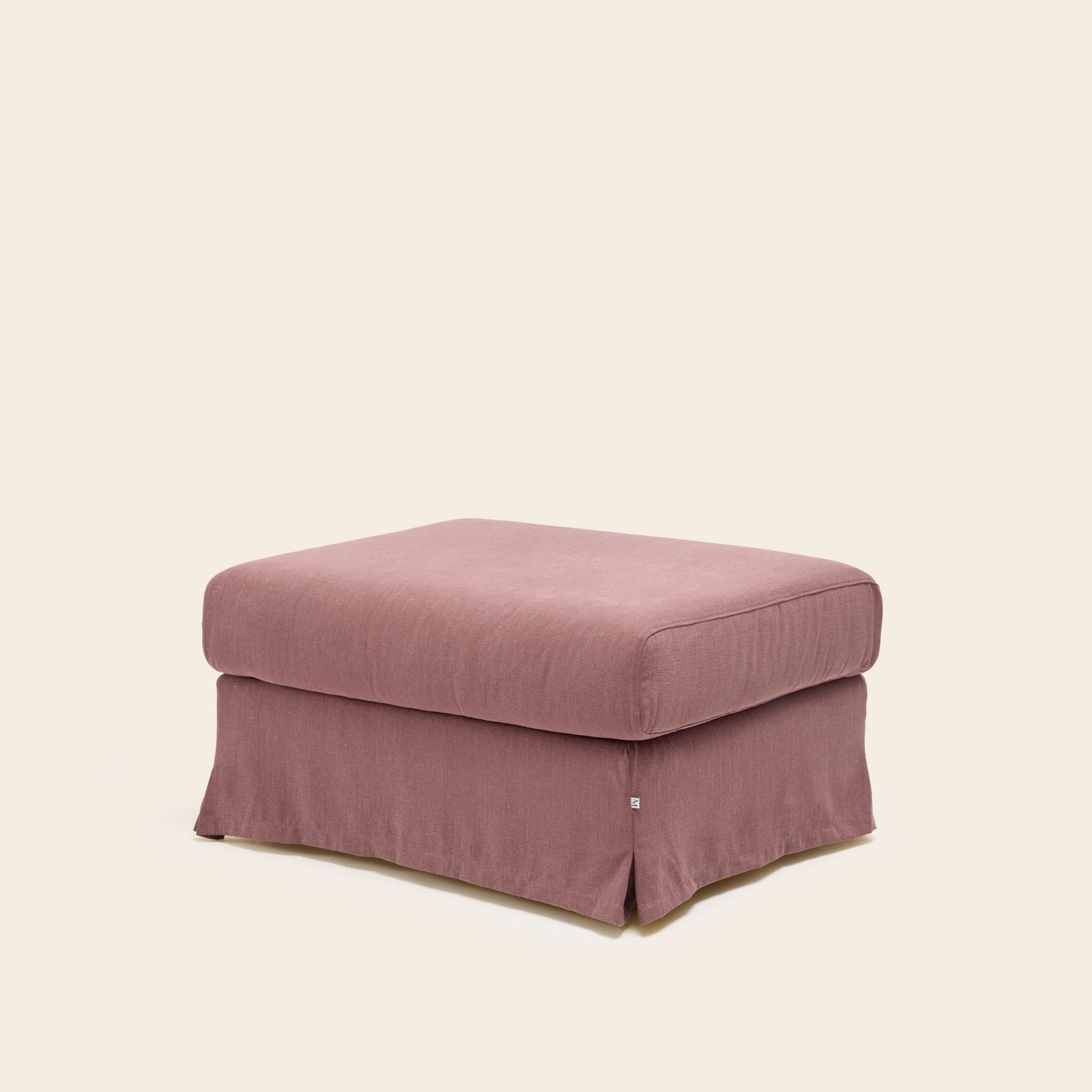 Fauteuil CLARIBEL toile rose ancien