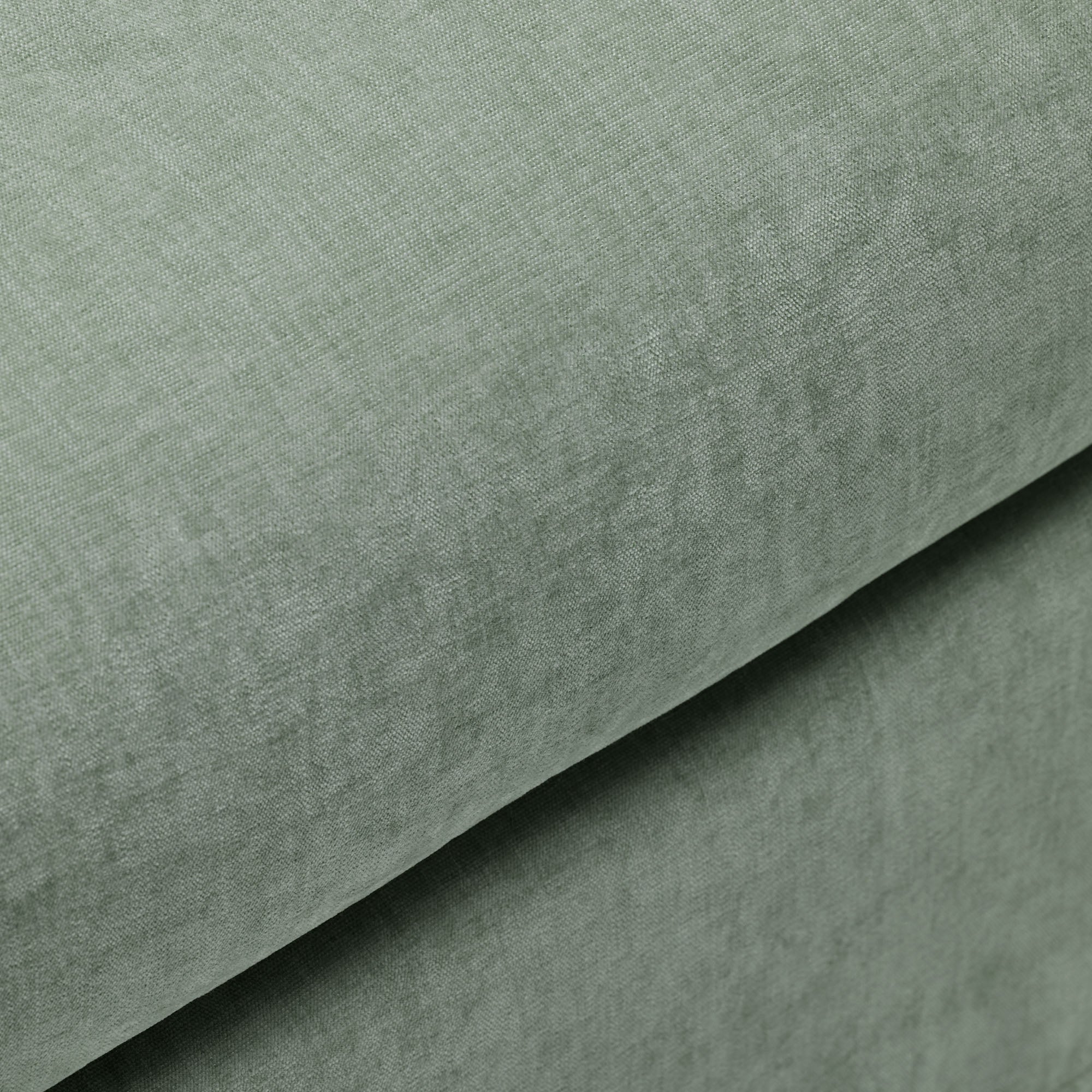 Pouf CLARIBEL chenille vert de gris