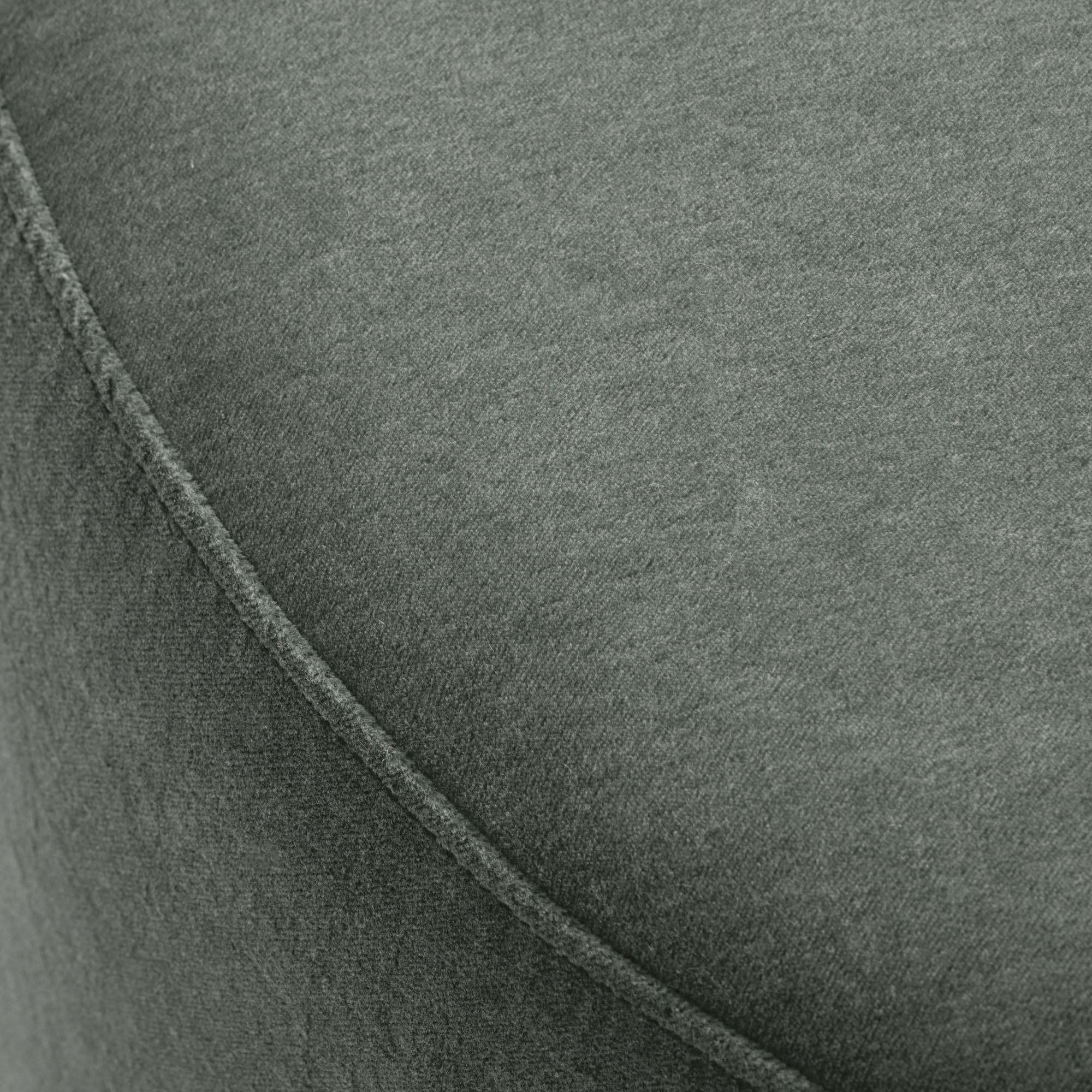 Pouf JULIKA velours kaki grisé