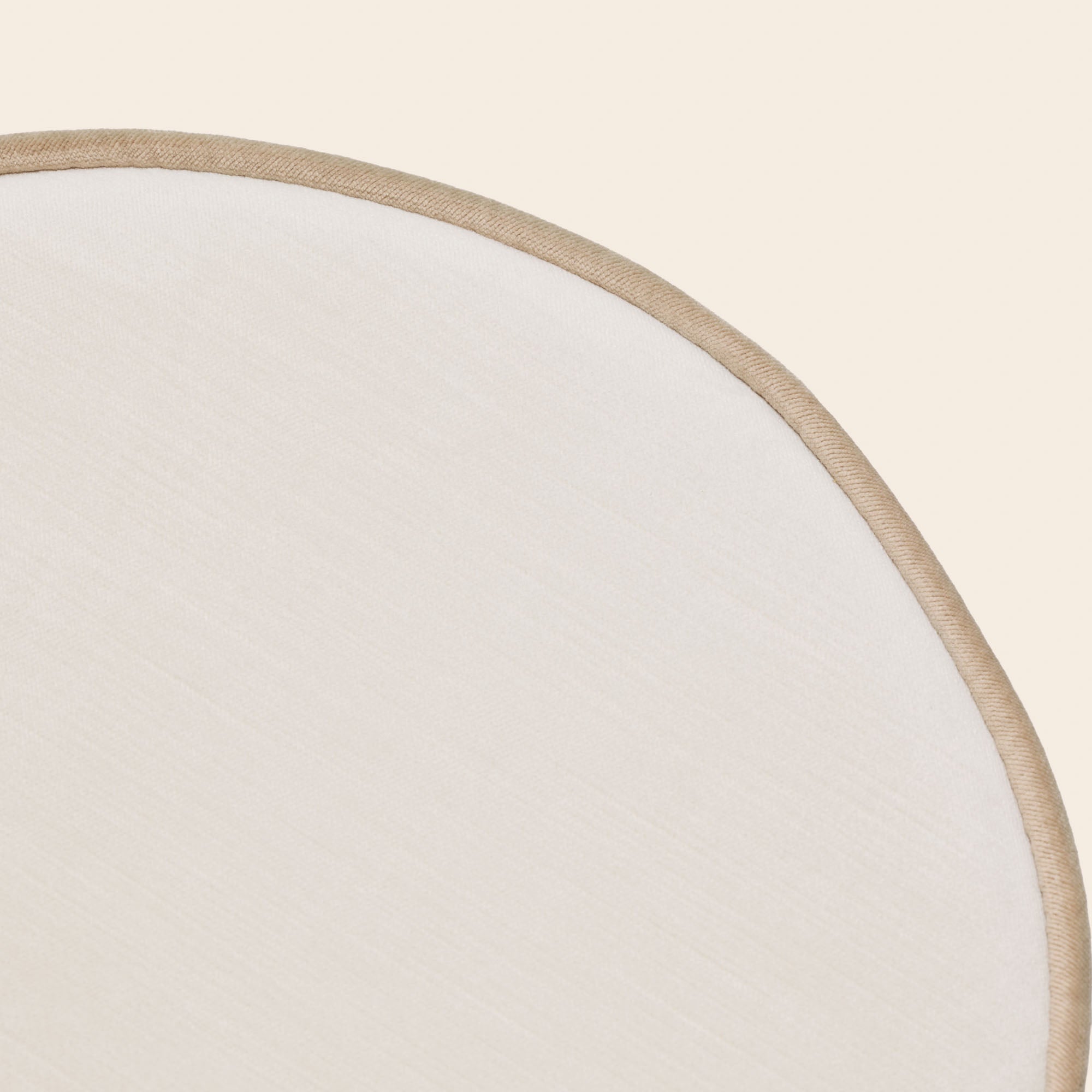 Pouf NOE ivoire et beige chic