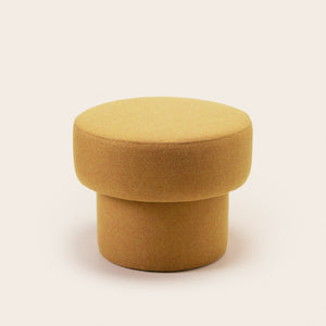 Pouf POPPIE marcelo ocre jaune