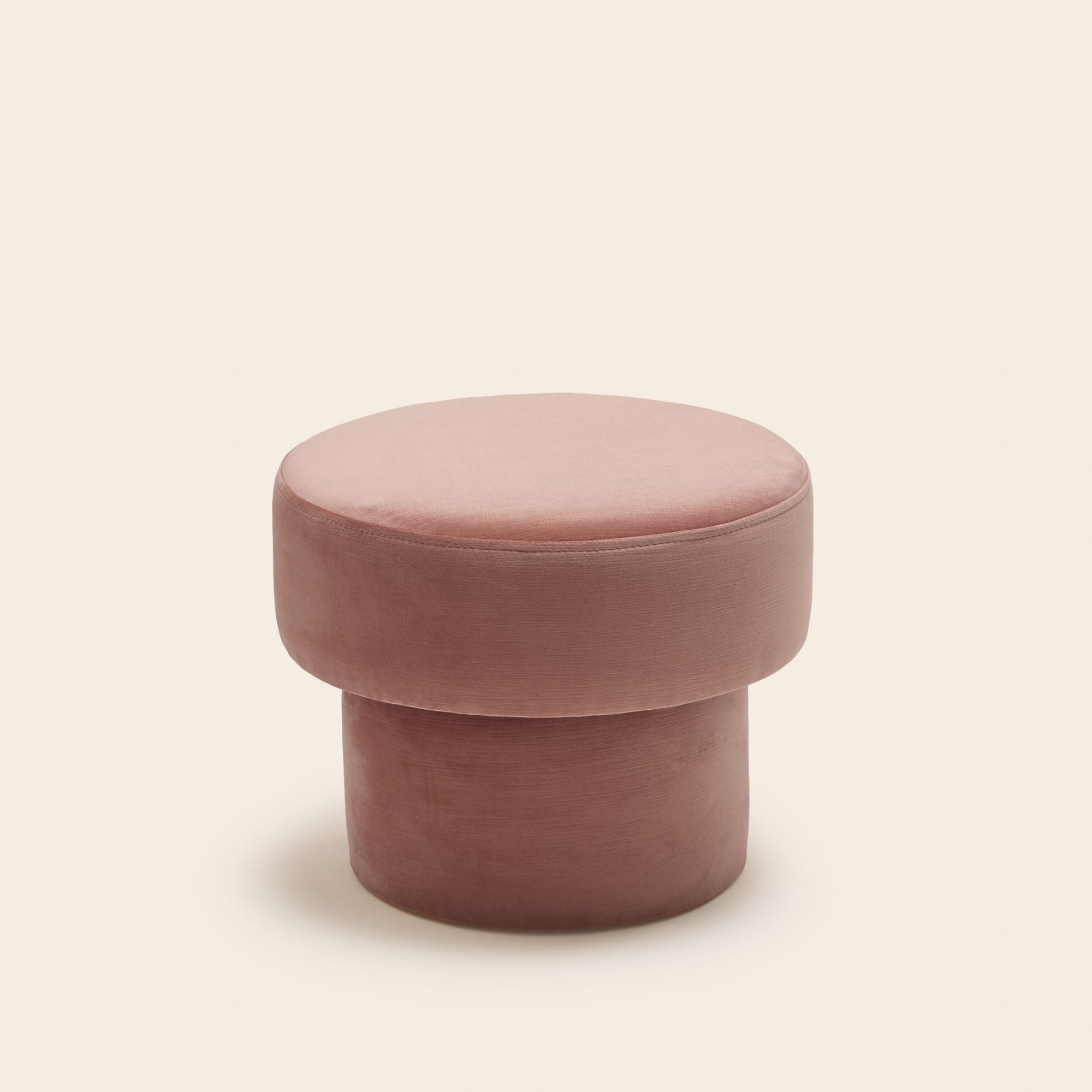 Pouf POPPIE pêche rosé