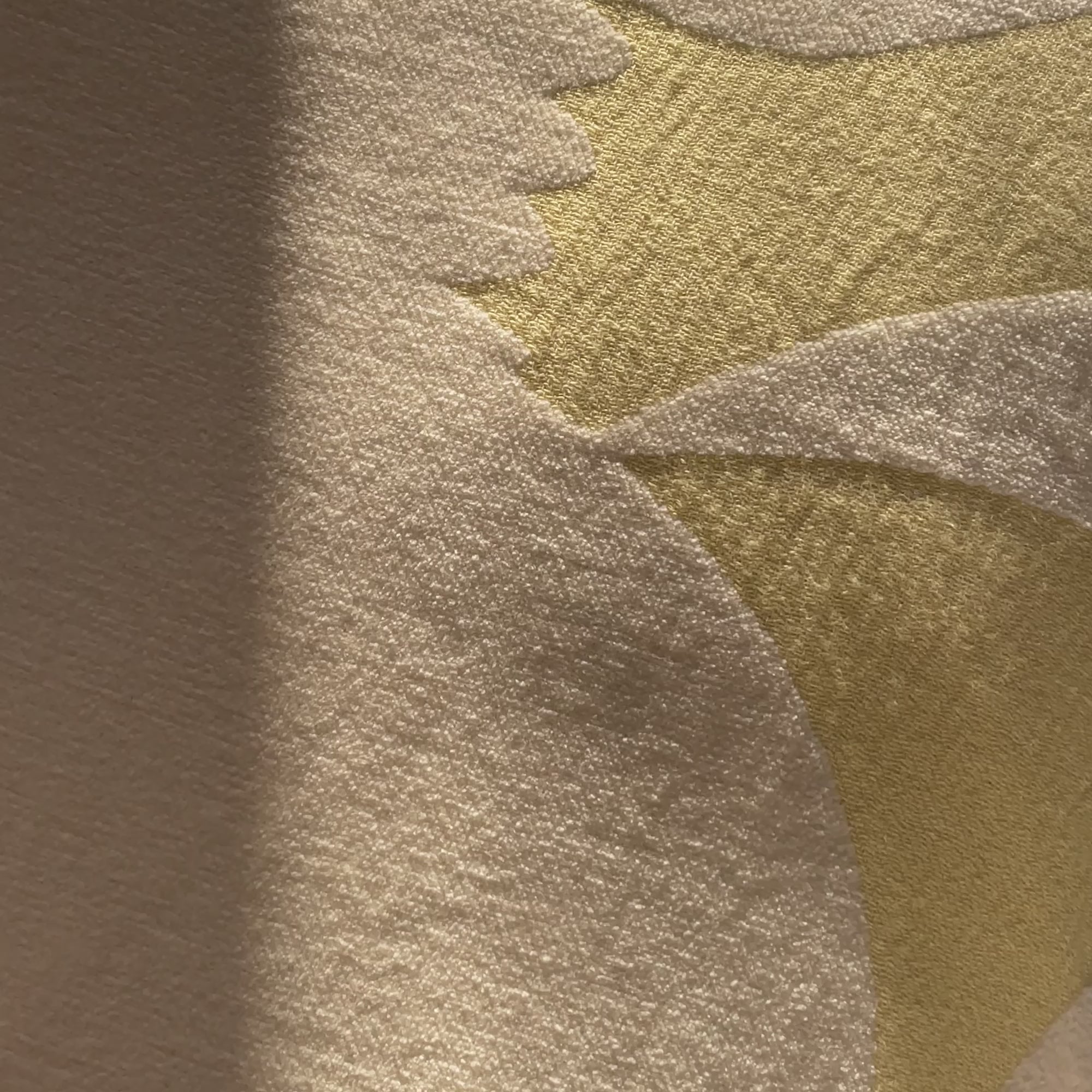 Couvre-lit FLAURIA ivoire et jaune pastel