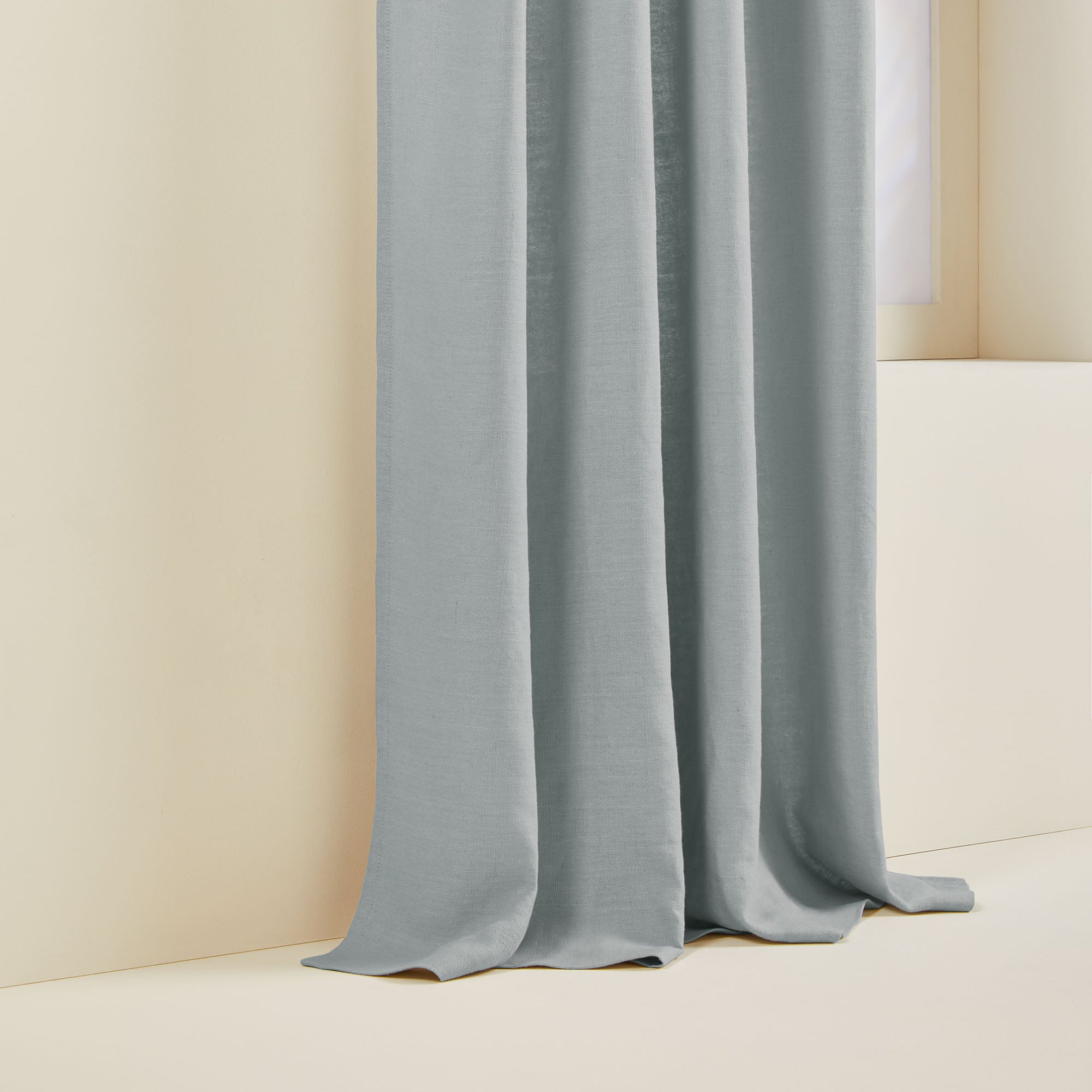 Rideau à galon fronceur AUBIN vert de gris