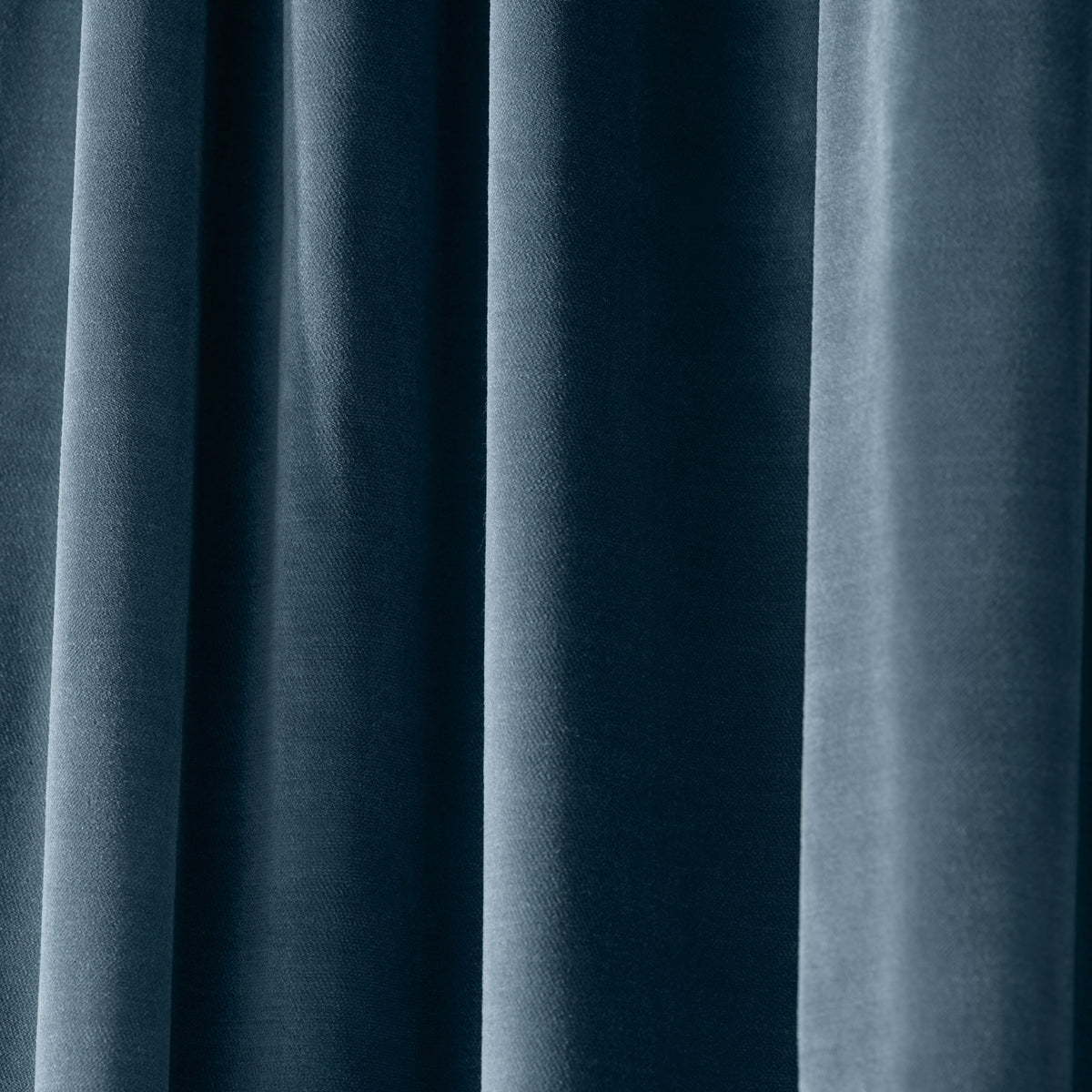 Rideau à galon fronceur DALILA bleu de gris