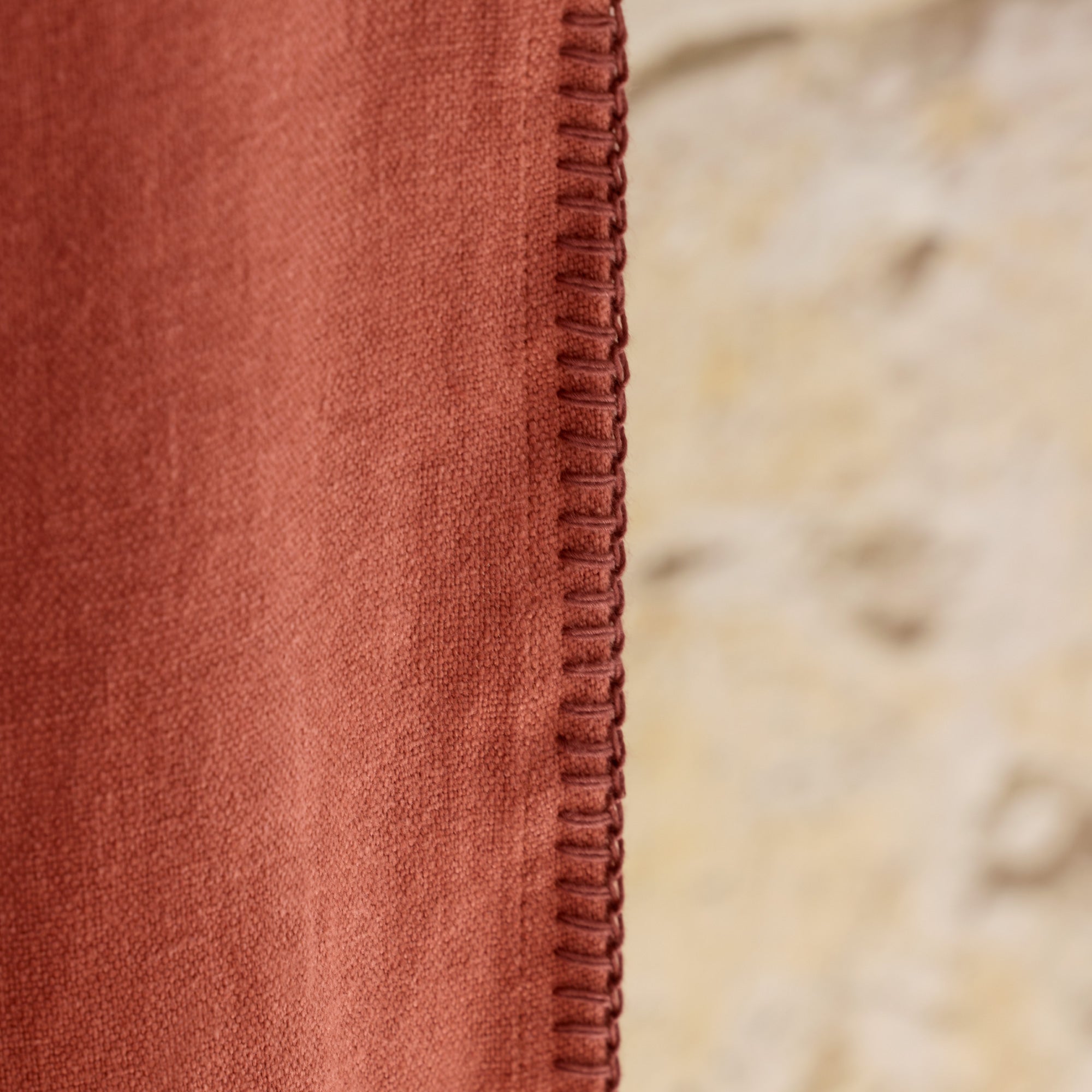 NINO brick and scallop gold eyelet curtain