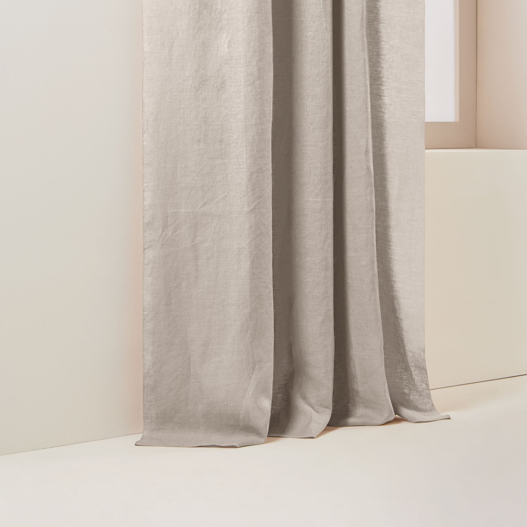 Rideau galon fronceur doublé occultant CARLINA ficelle