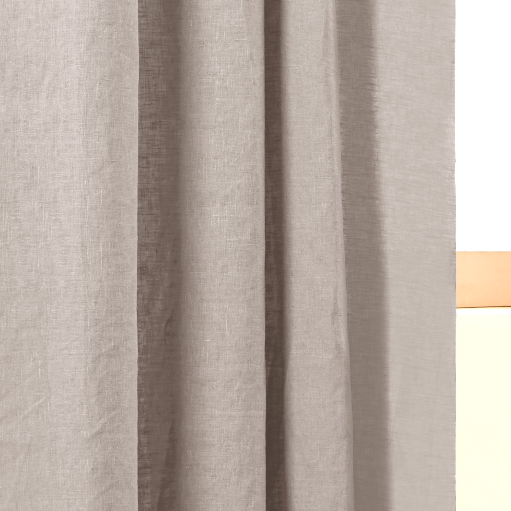 Rideau galon fronceur doublé occultant CARLINA ficelle