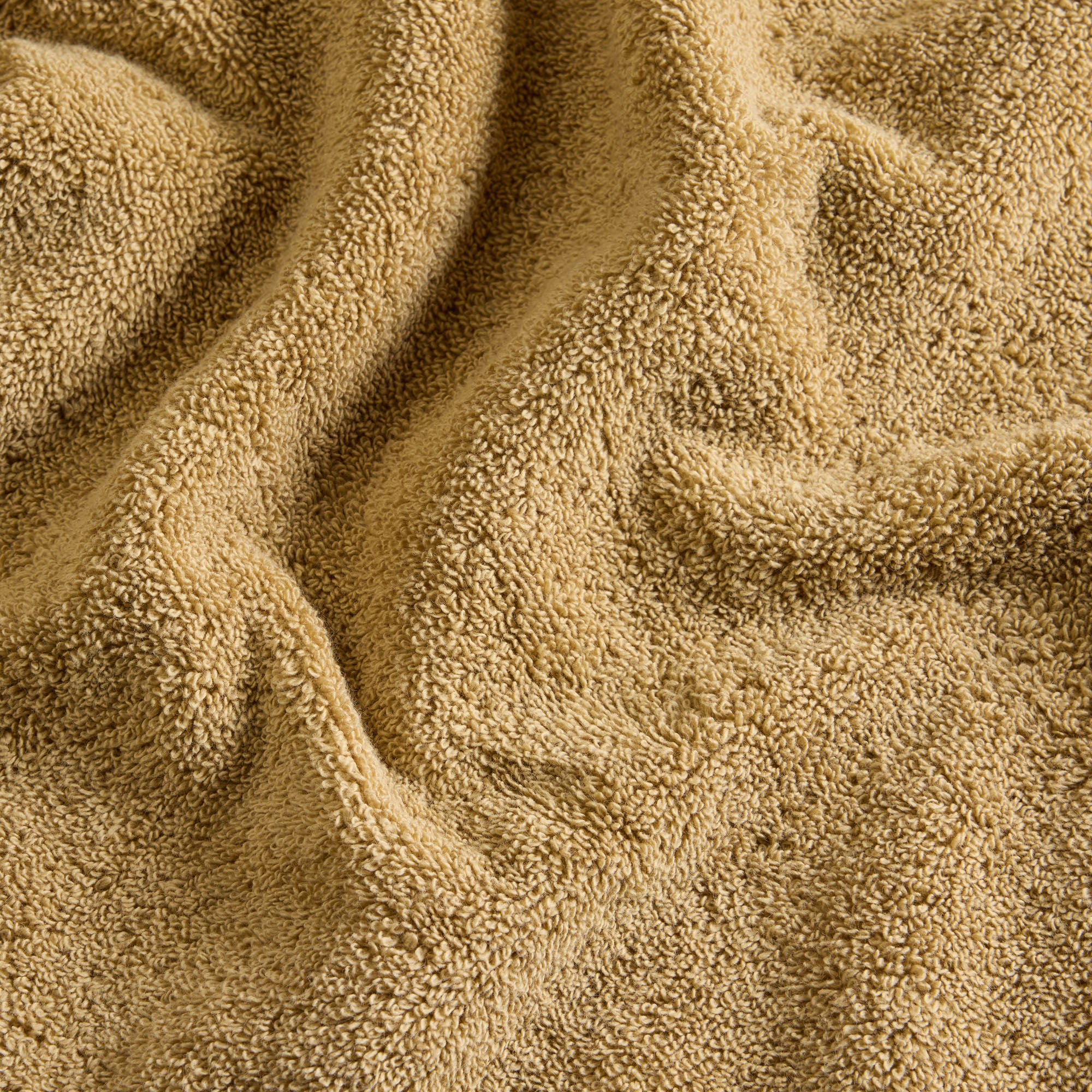 Serviette de toilette NERYDA jaune sable et beige