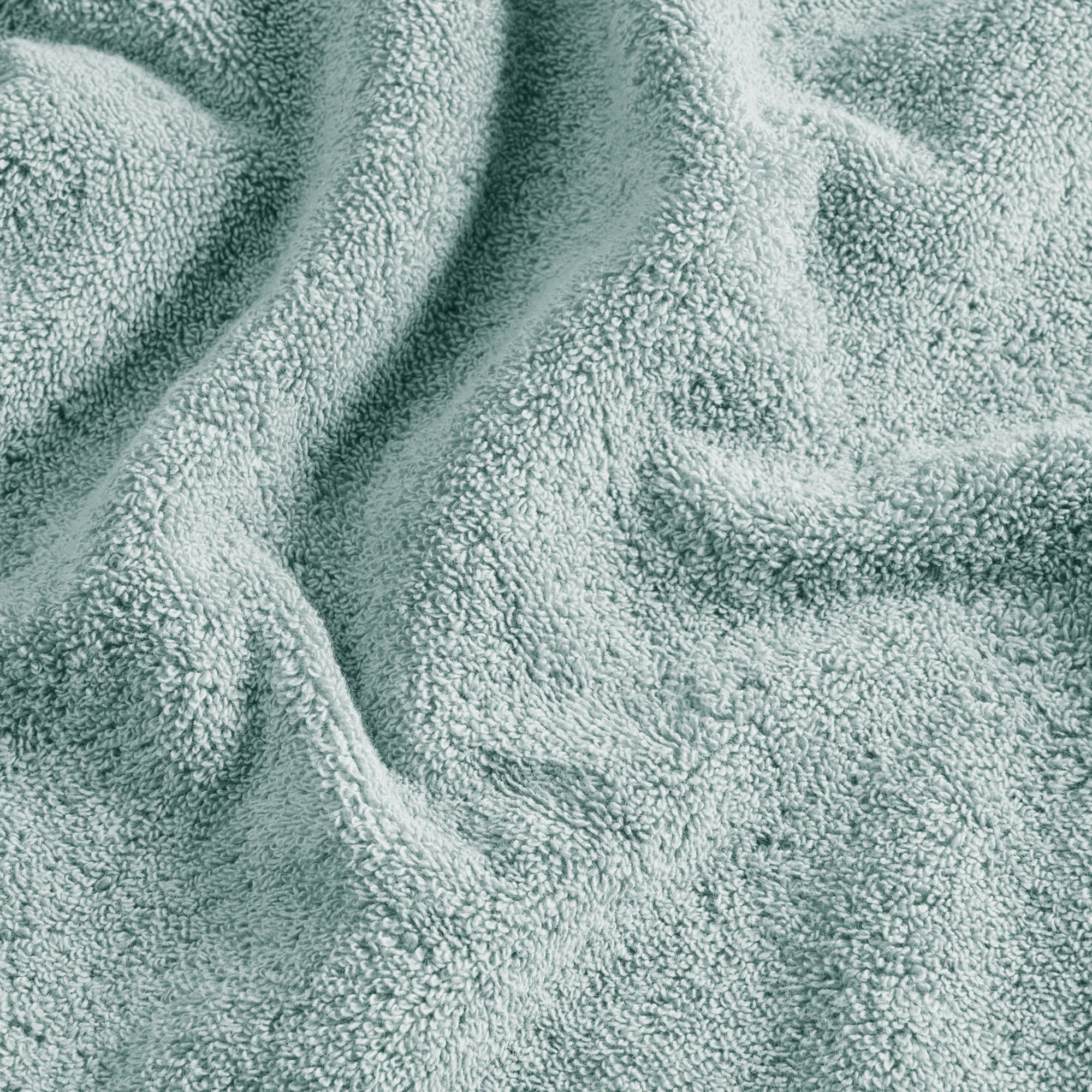 Serviette de toilette NERYDA céladon et beige