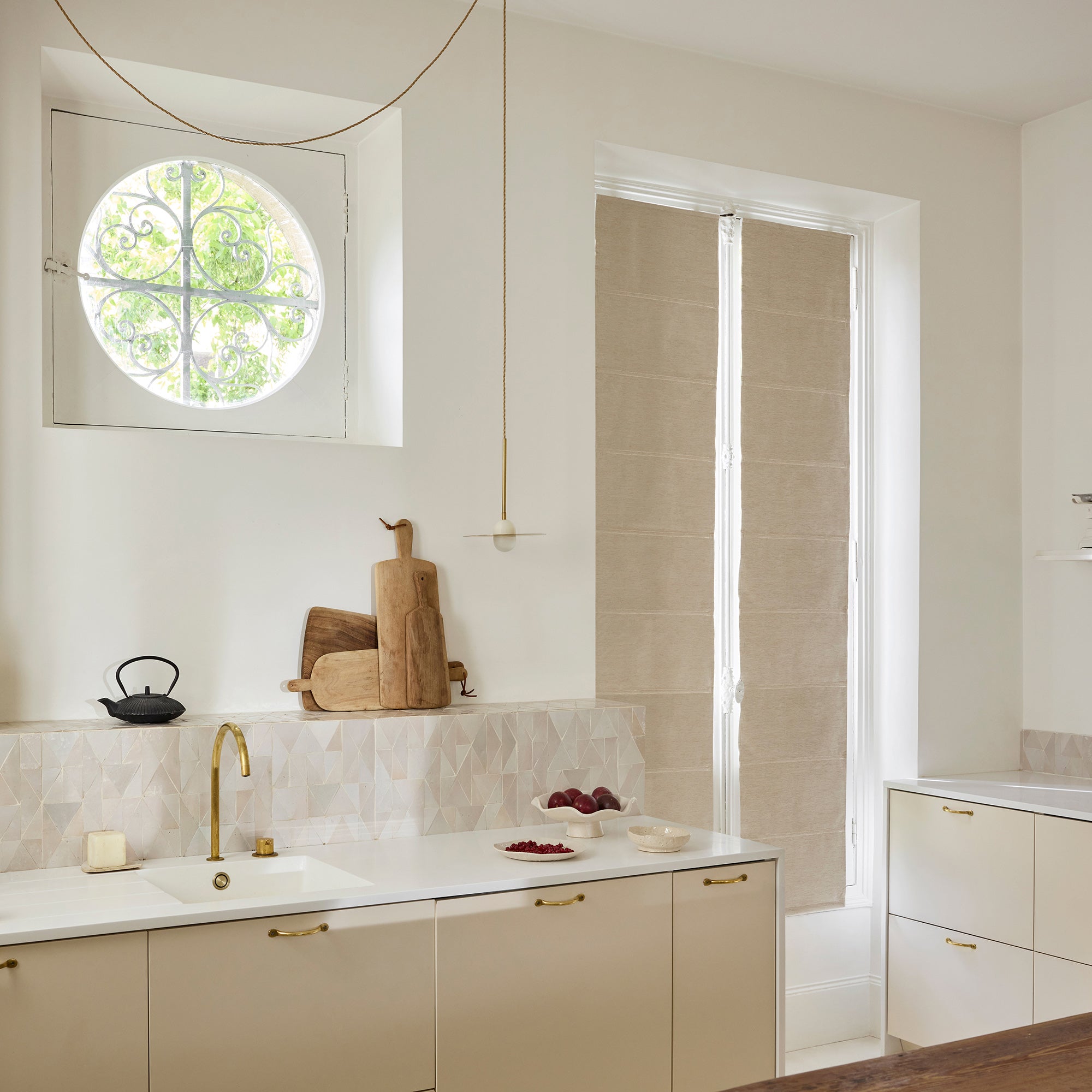 Store bateau occultant LORETO beige doux