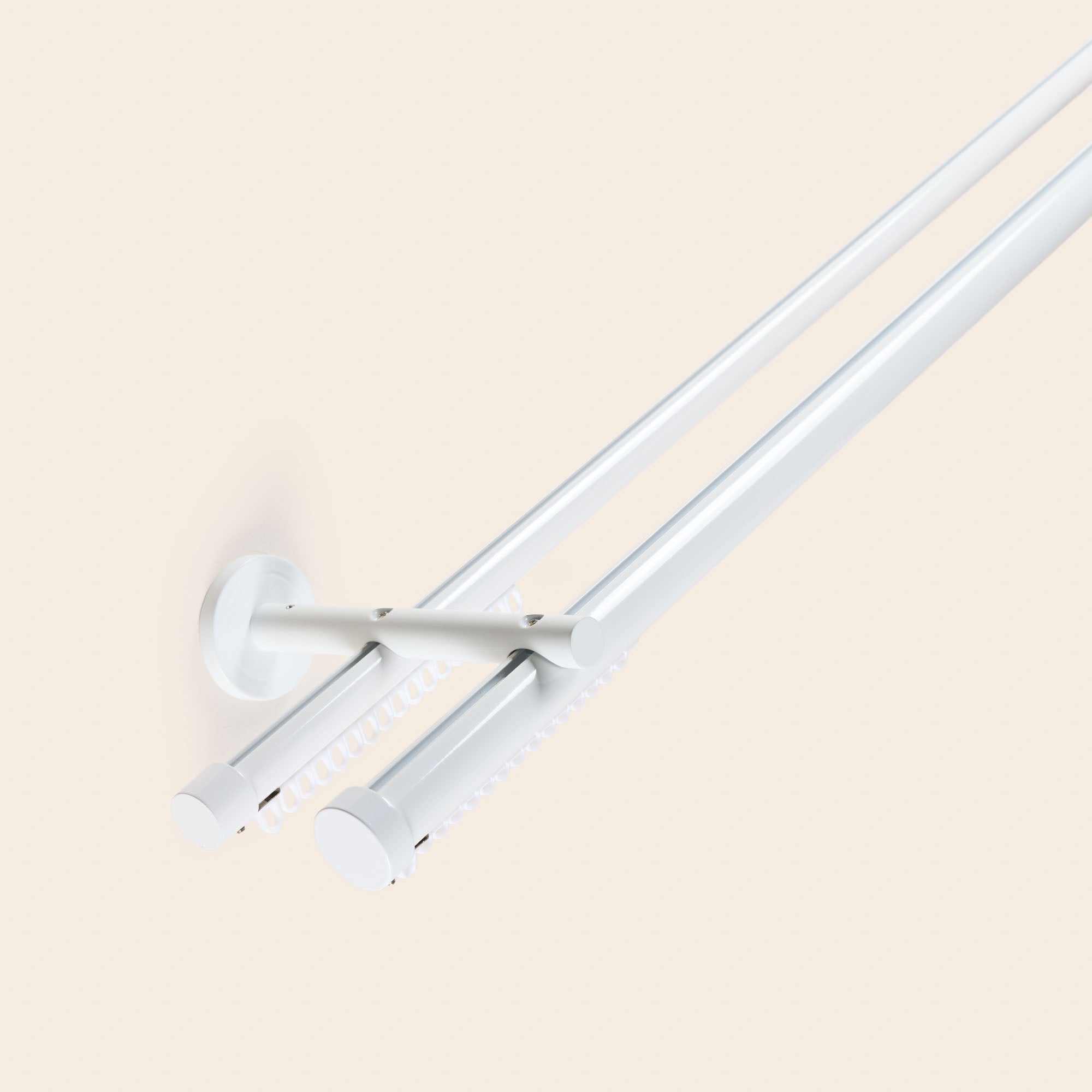 Support berceau double RAYIA blanc mat