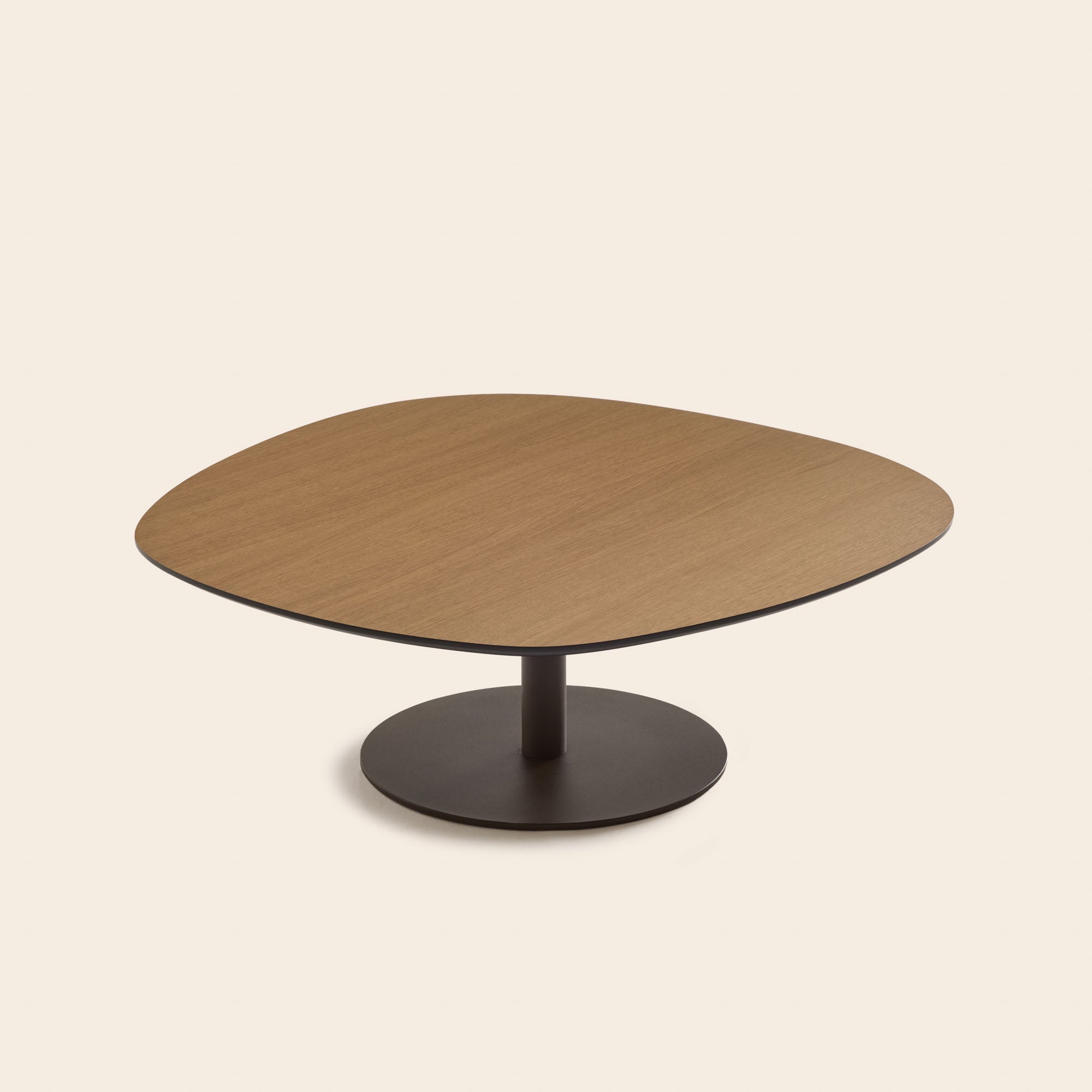 Table basse ISMERIA chêne et bronze