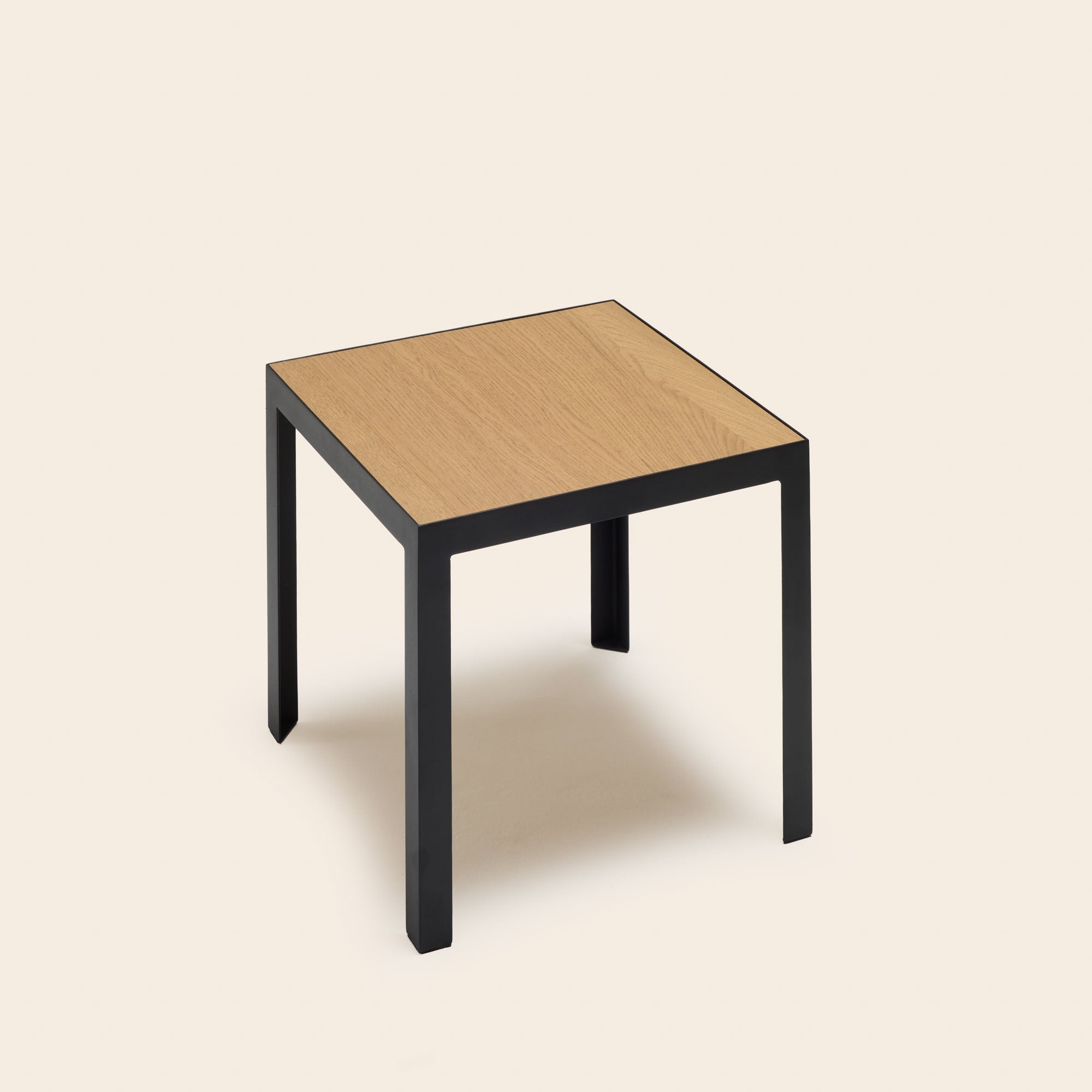 Table d'appoint ORELIA bois et métal noir