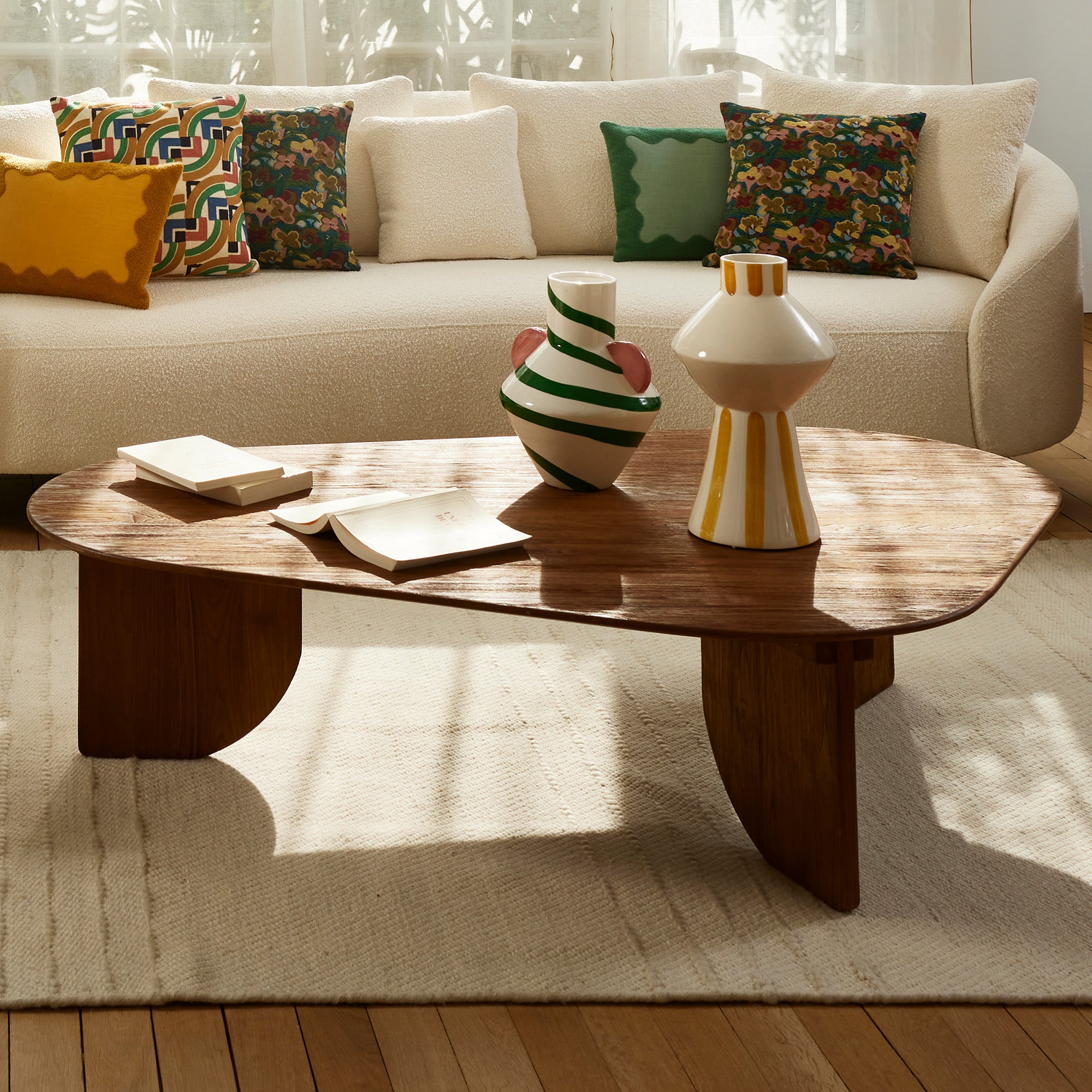 Table basse POLHA teck recyclé