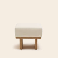 Tabouret ANCA velours ivoire