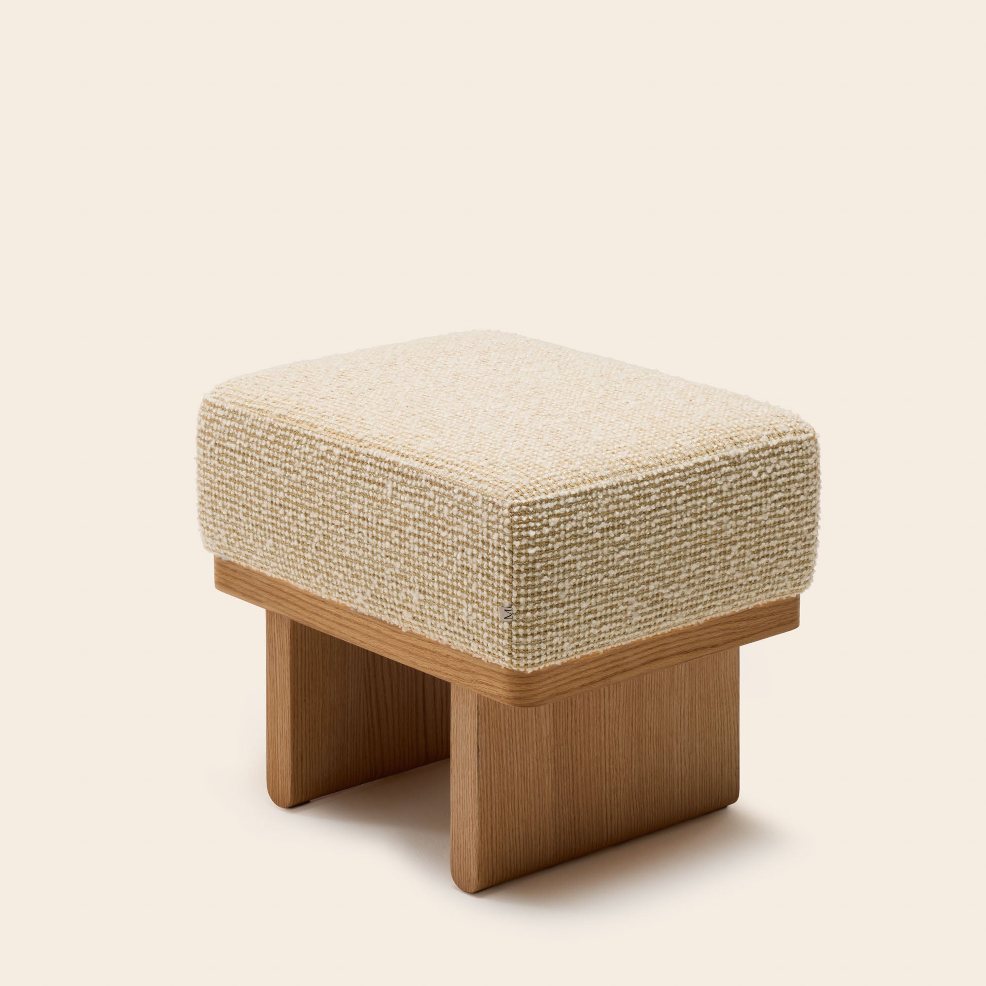 ANCA pietro stool ivory and natural
