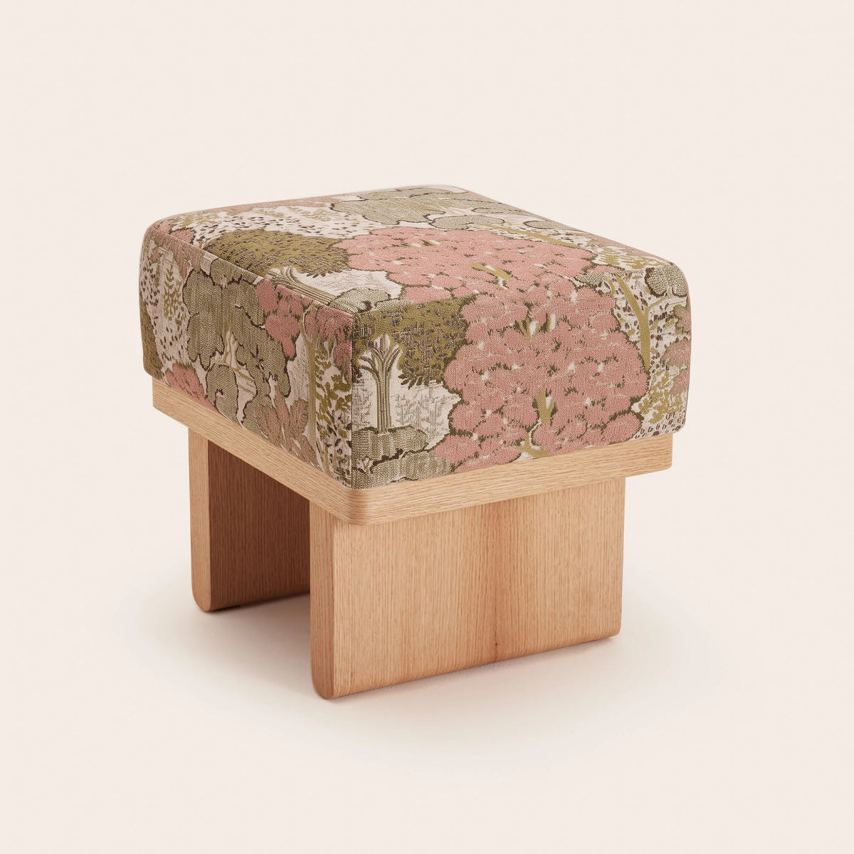 Tabouret ANCA alisia naturel et rose orangé