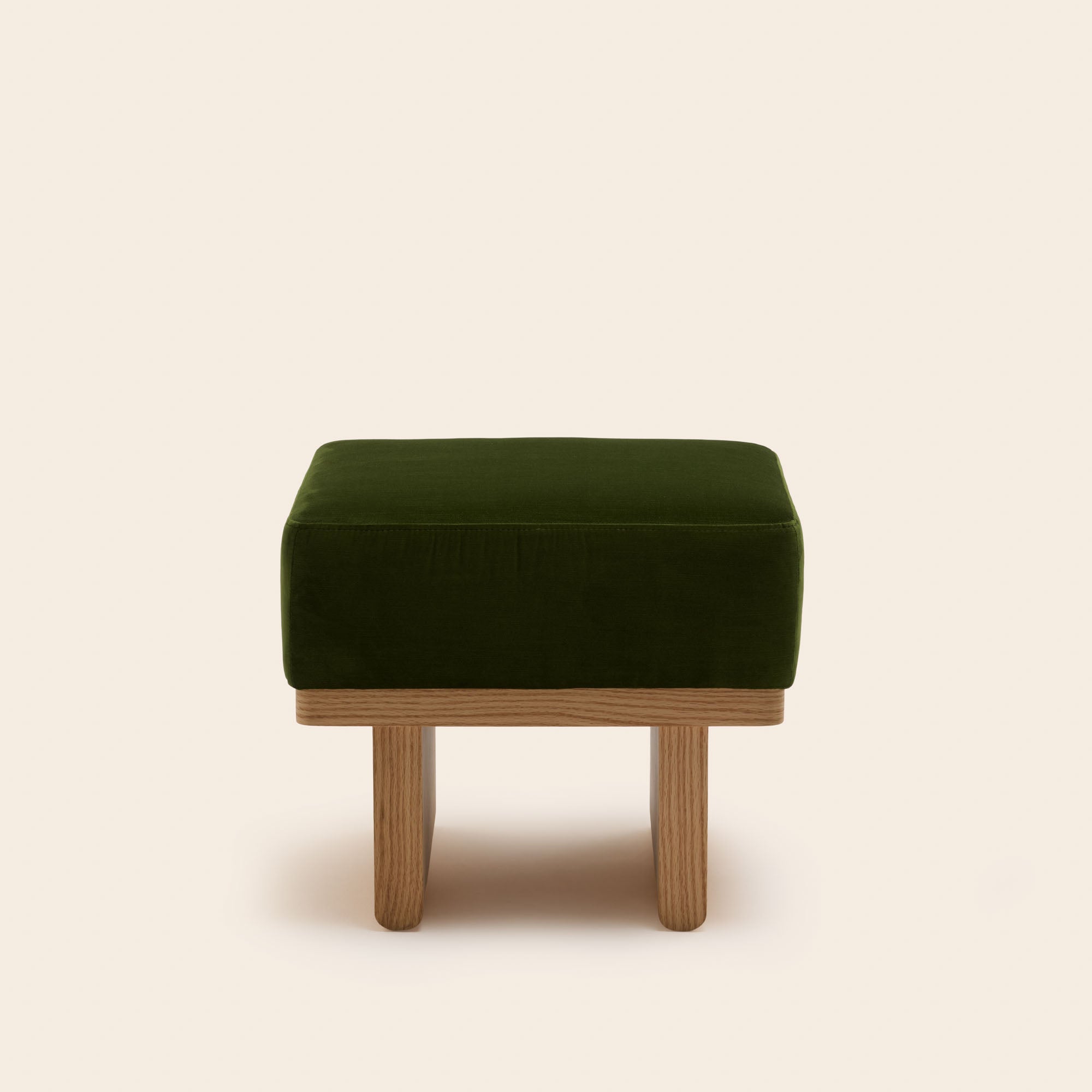 Tabouret ANCA velours vert olive