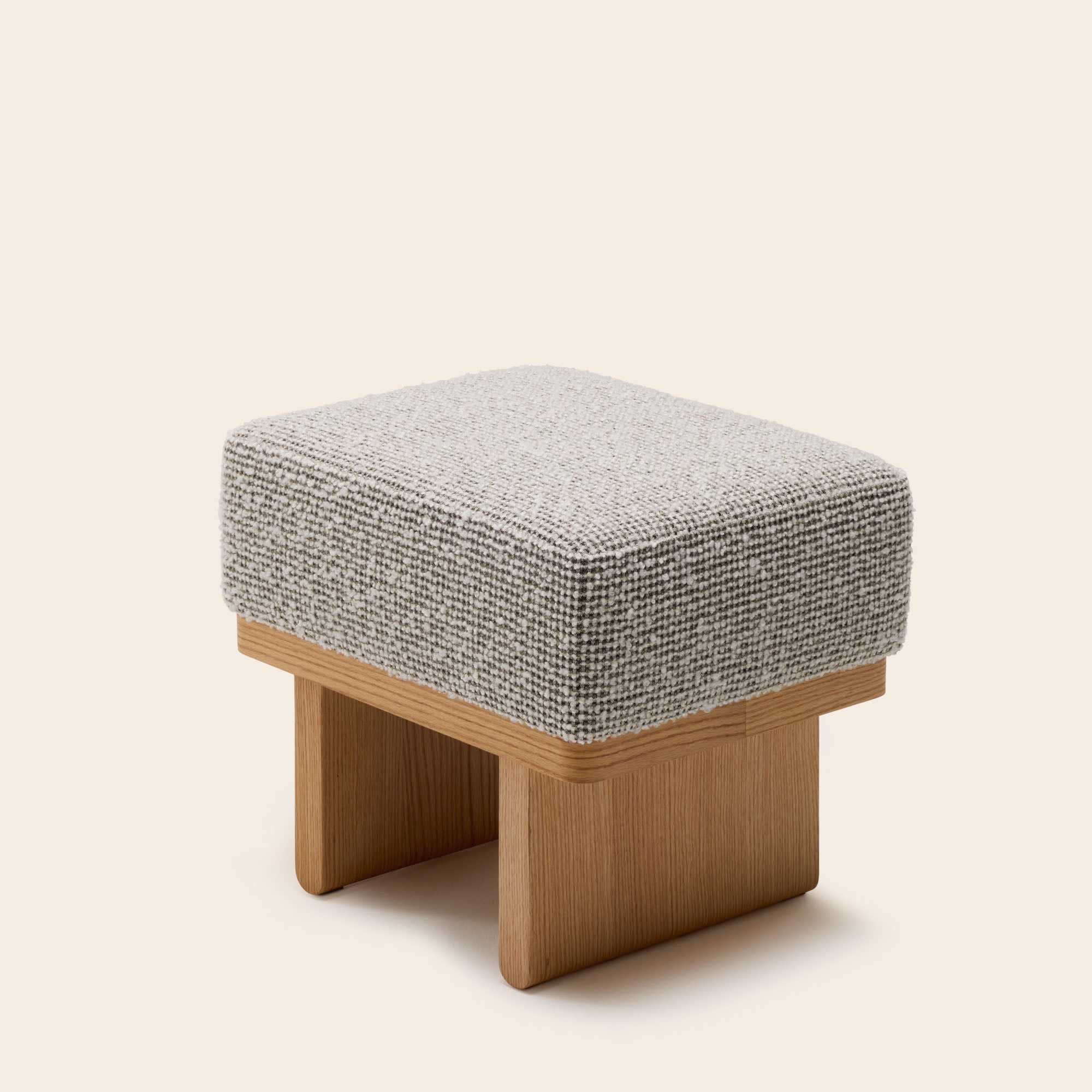 ANCA pietro stool ivory and black