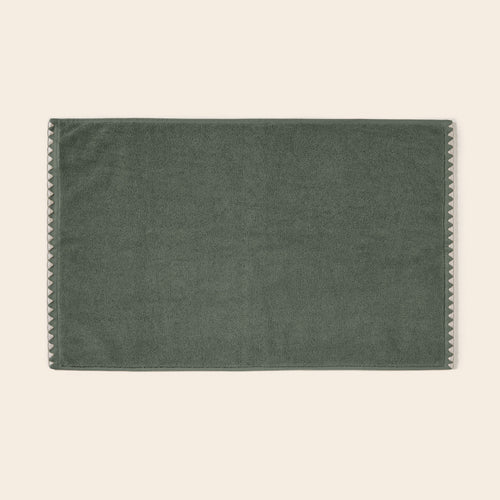 Madura - NERYDA sequoia green and beige bath mat