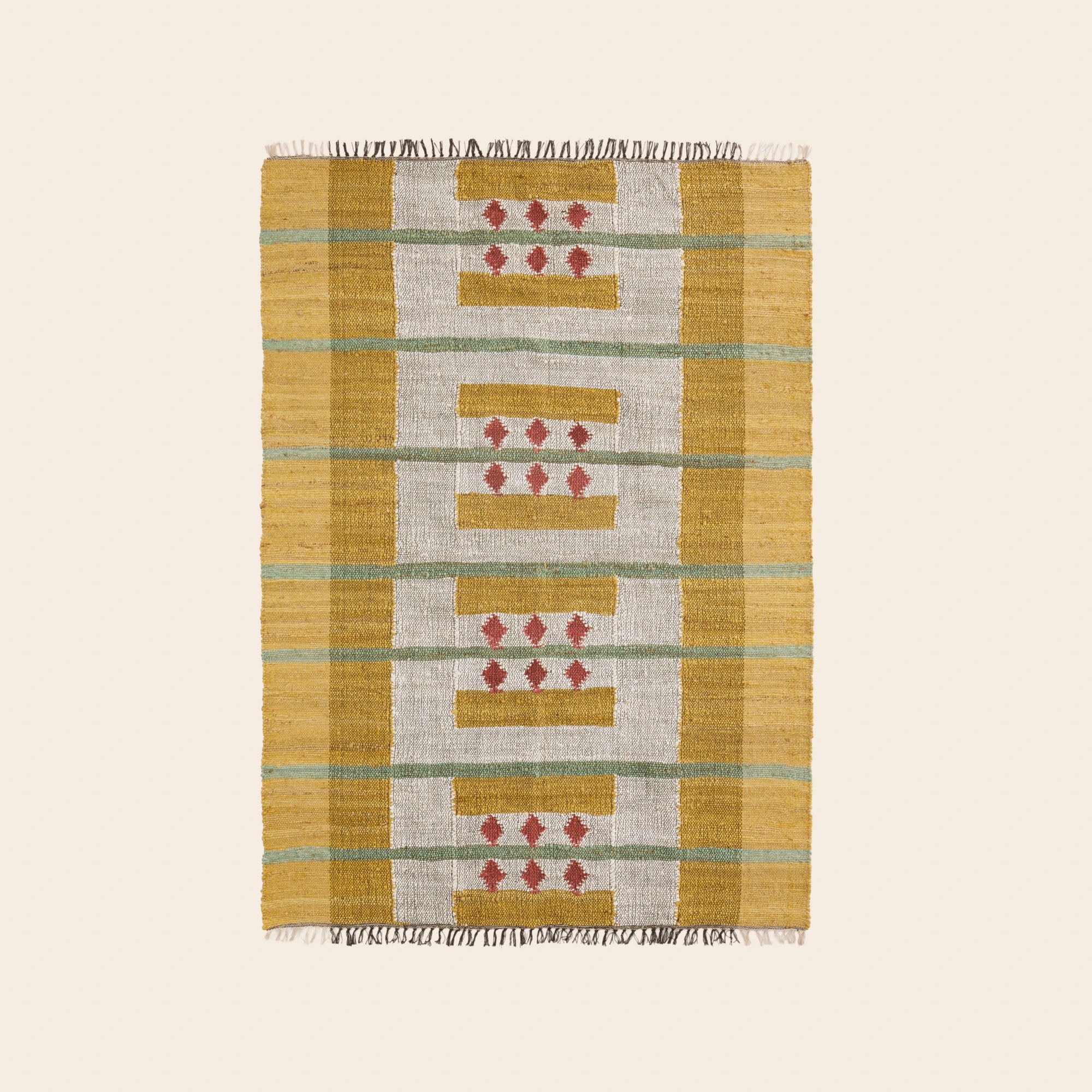 Tapis de sol ANDONI jaune et rose