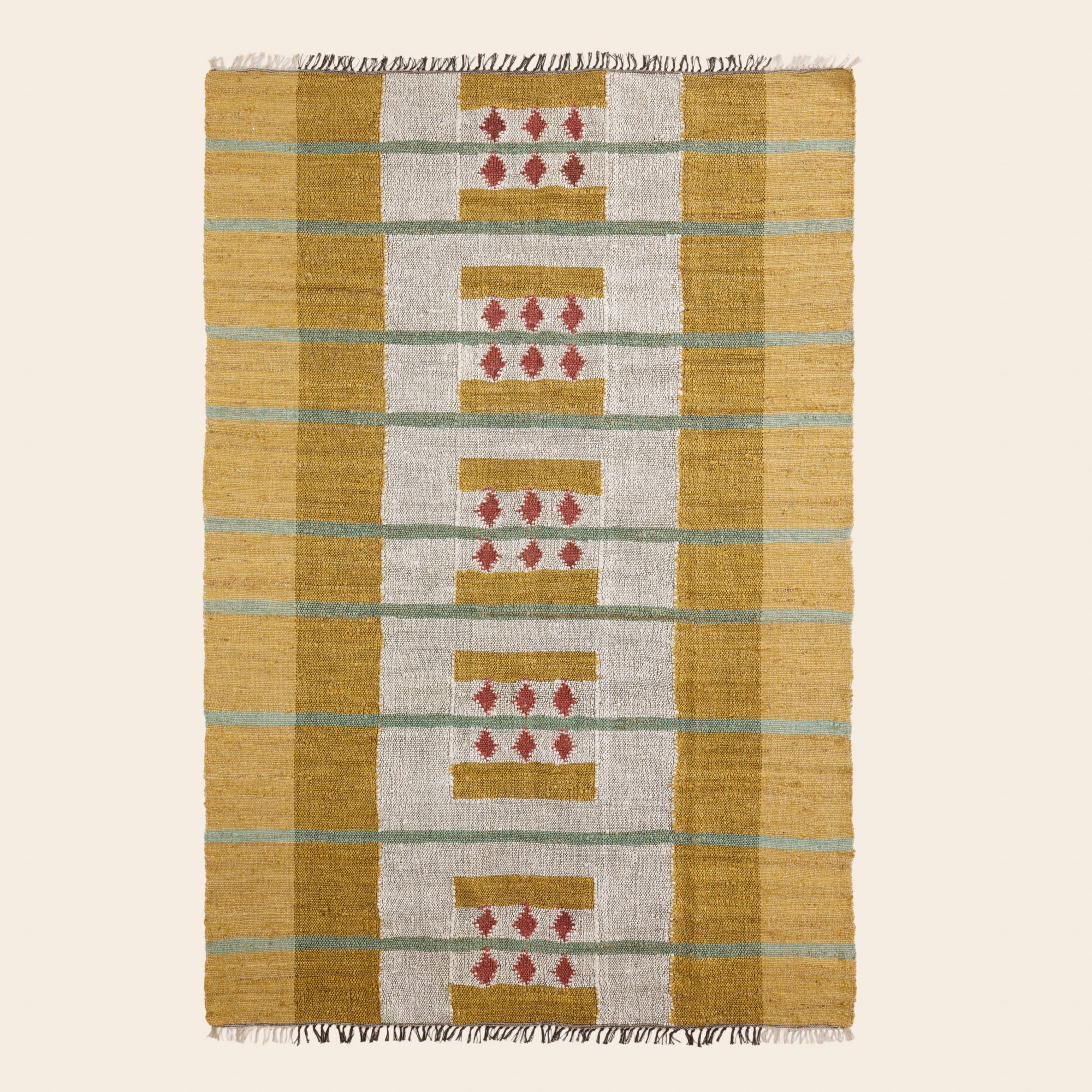 Tapis de sol ANDONI jaune et rose