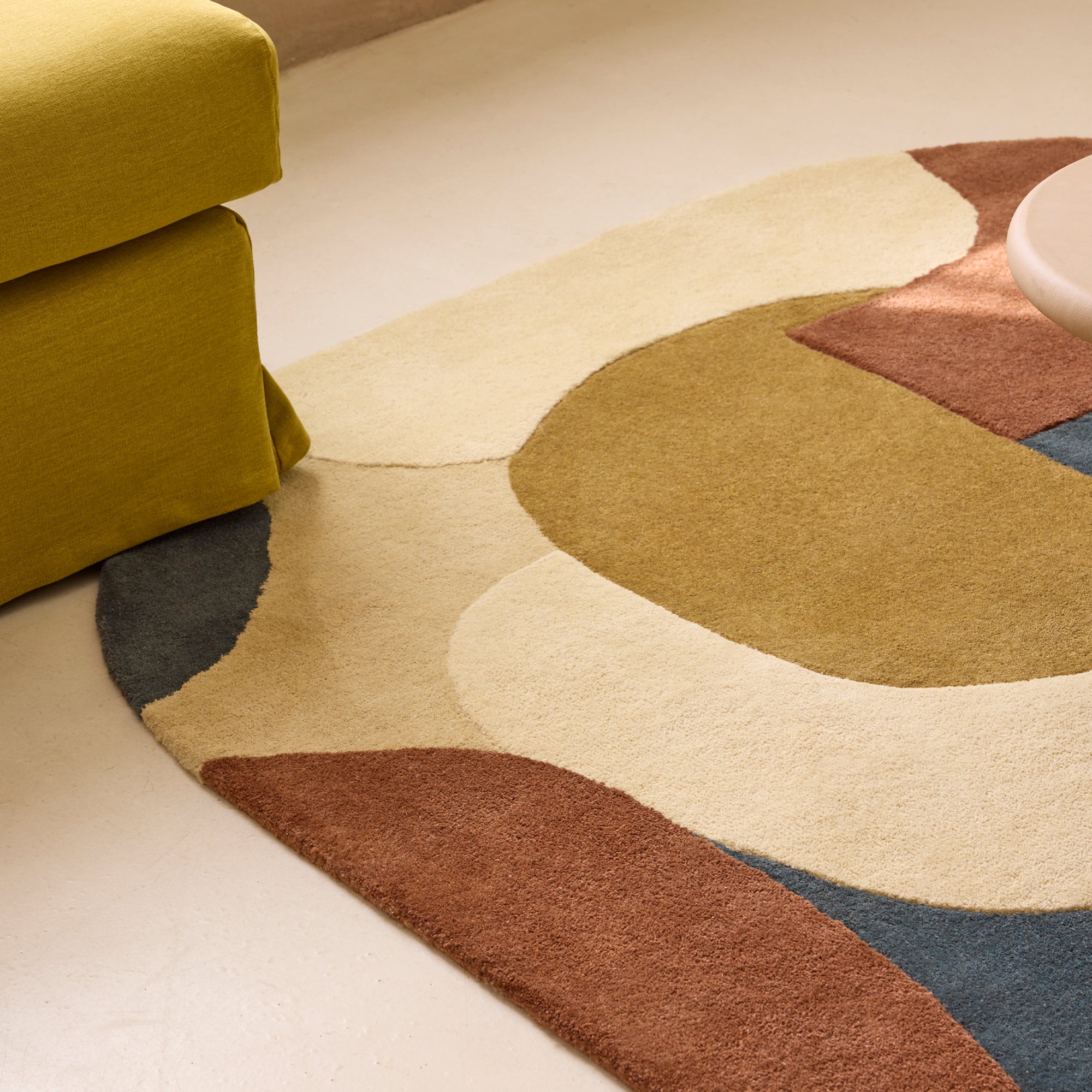 Tapis de sol ANDREÏ naturel et multicolore