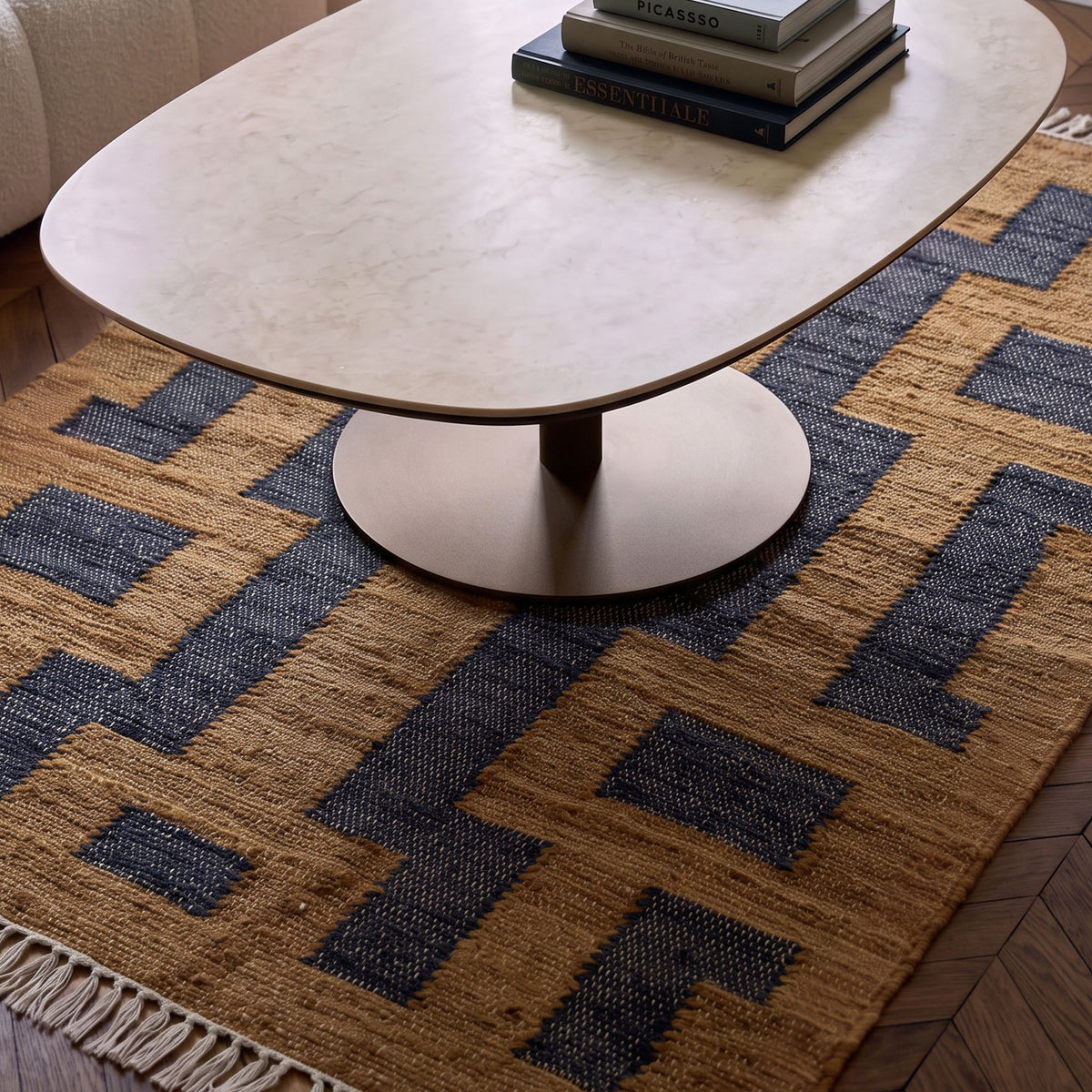 Tapis de sol IMANOL bronze et noir
