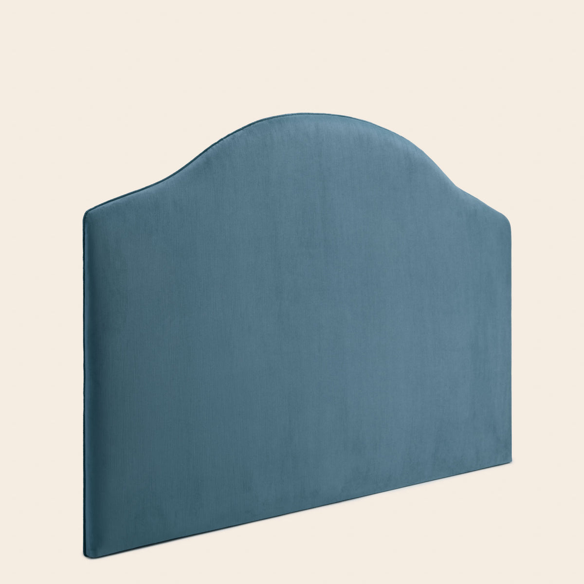 Tête de lit tapissée CEPHEE dalila bleu de gris