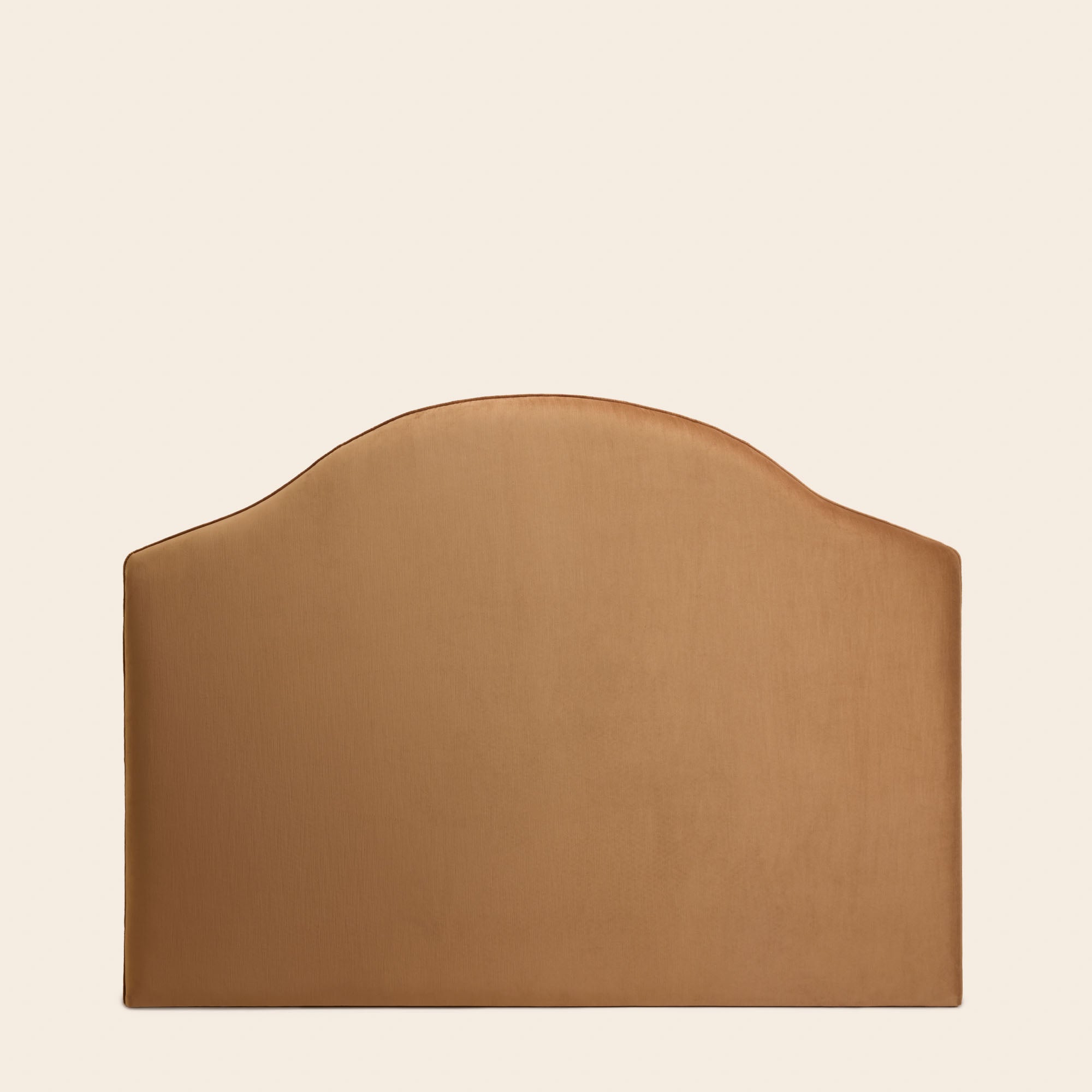 CEPHEE gestoffeerd hoofdbord camel goud fluweel