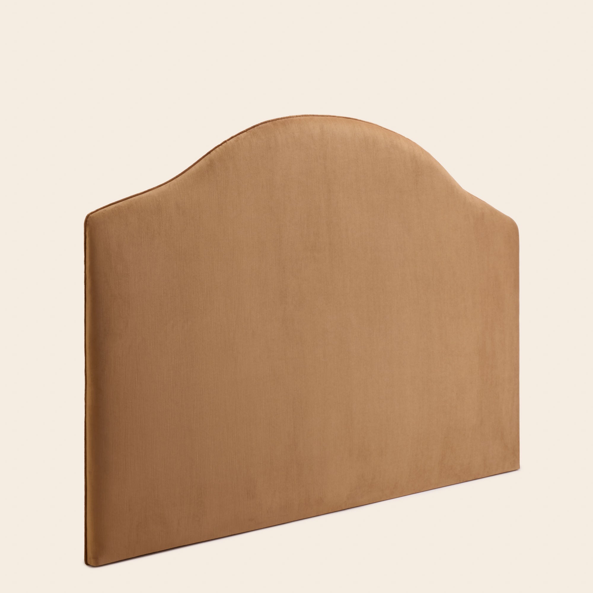 CEPHEE gestoffeerd hoofdbord camel goud fluweel