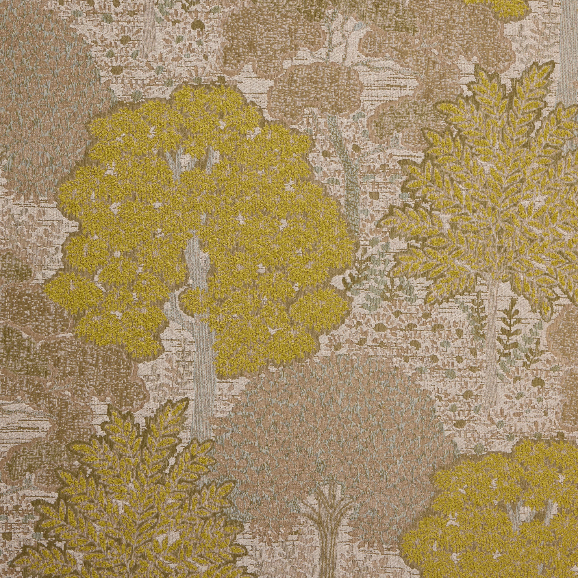 CEPHEE natural and sulphide yellow upholstered headboard