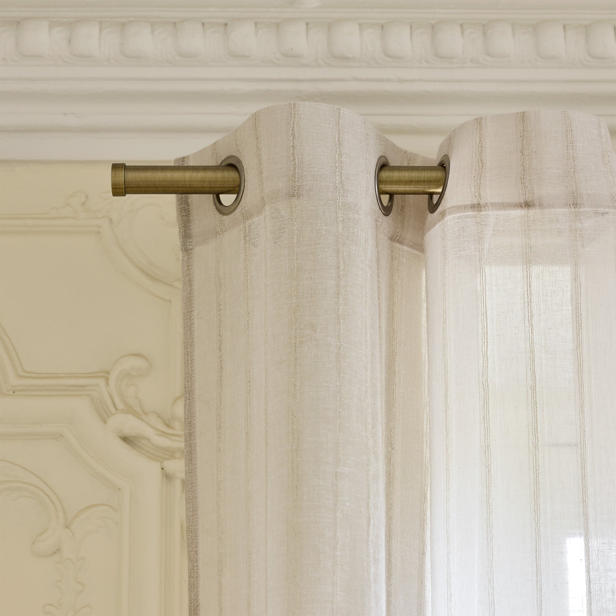 ITAK ivory eyelet sheer curtain
