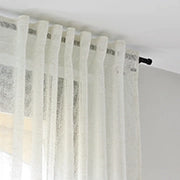Back tab sheer curtains