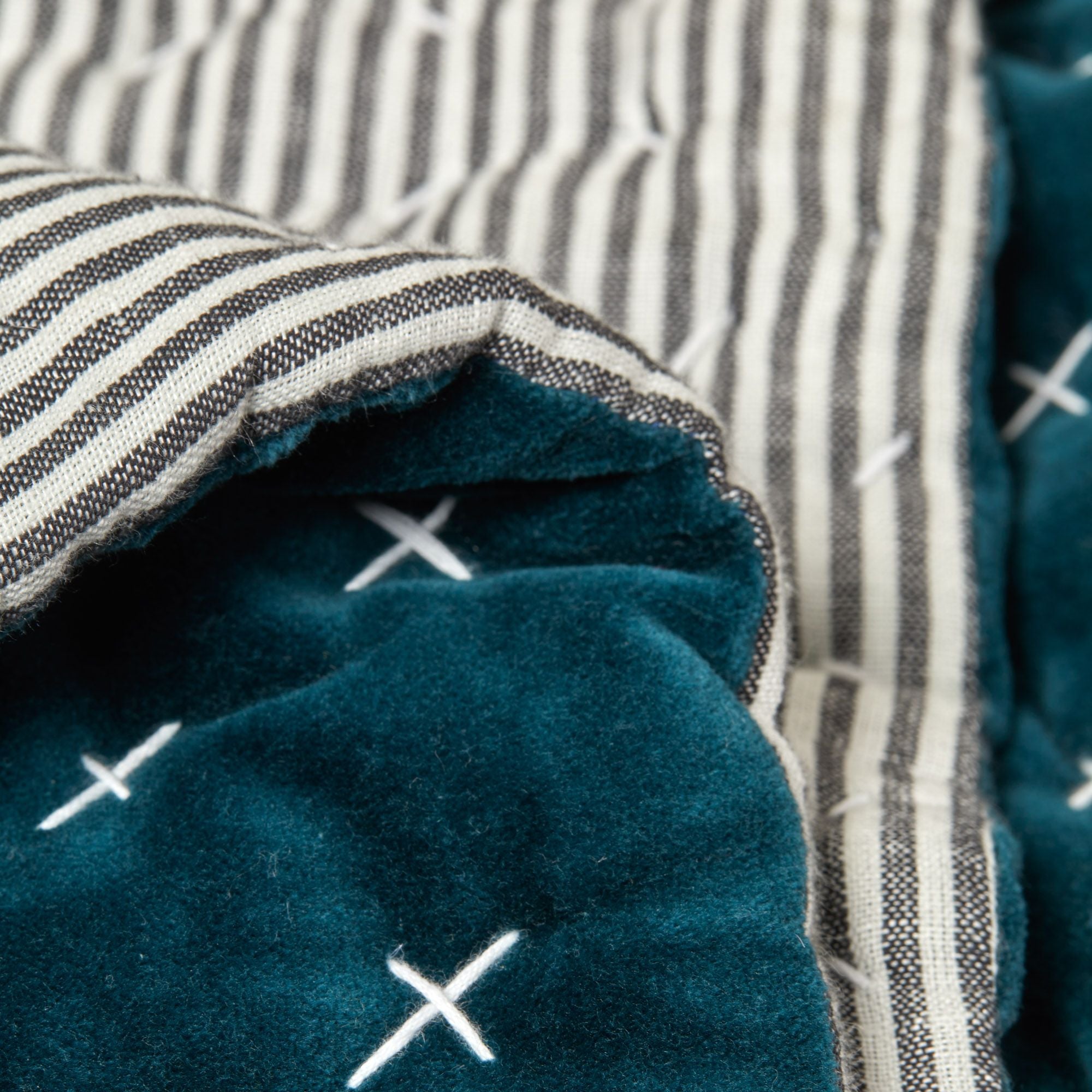 Couvre-lit matelassé MALO pétrole