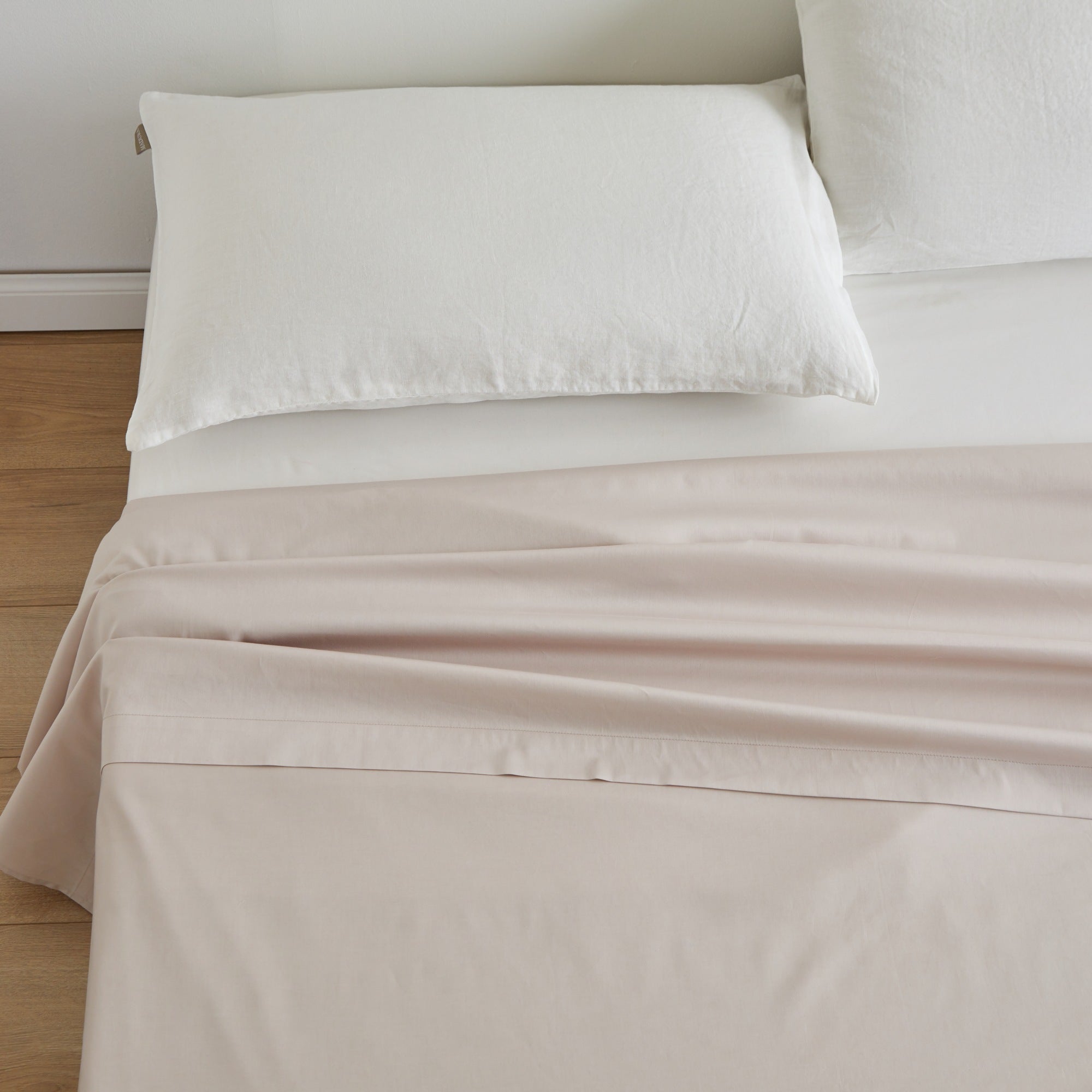 Drap plat AURORE beige clair