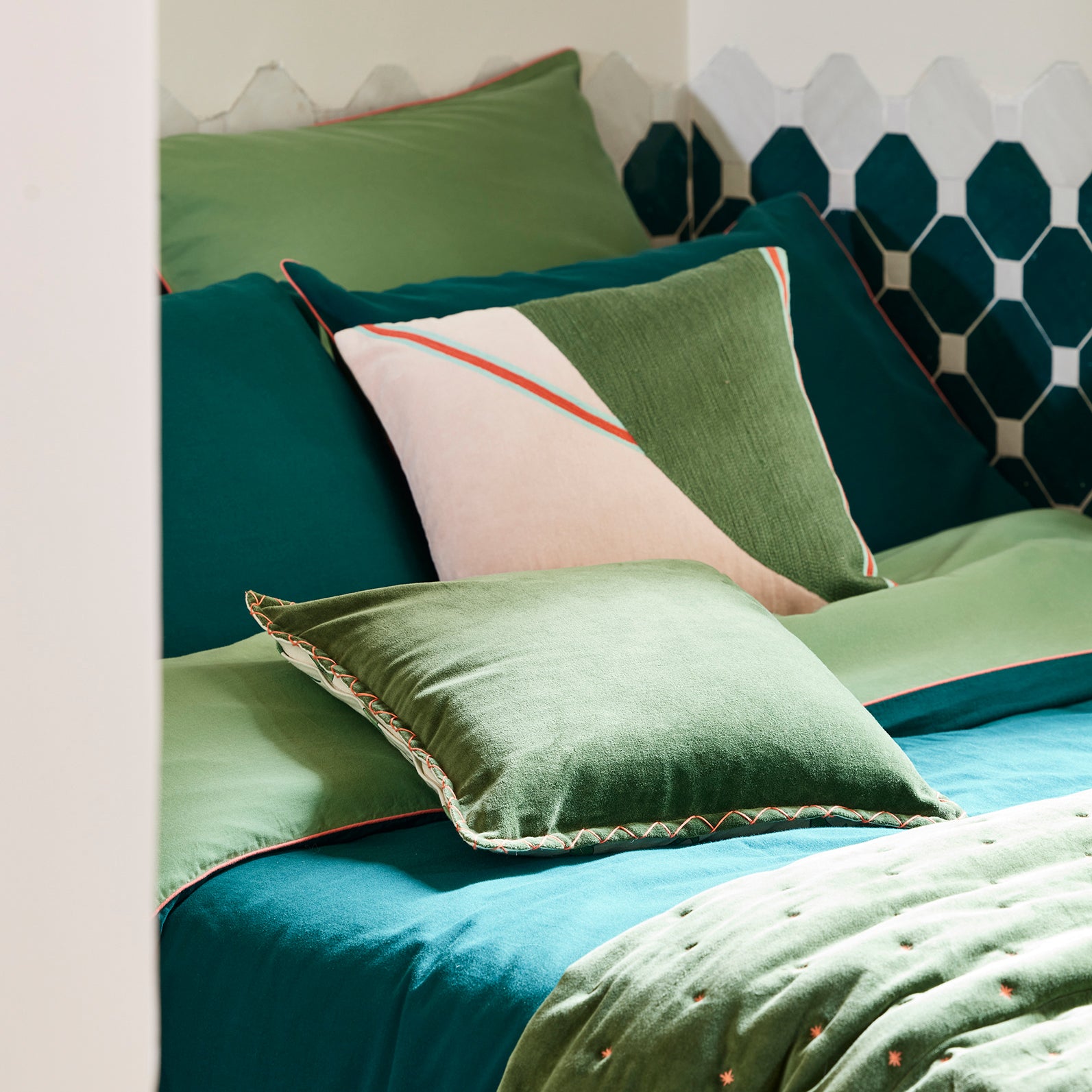 Edredon NEPTUNE vert loden