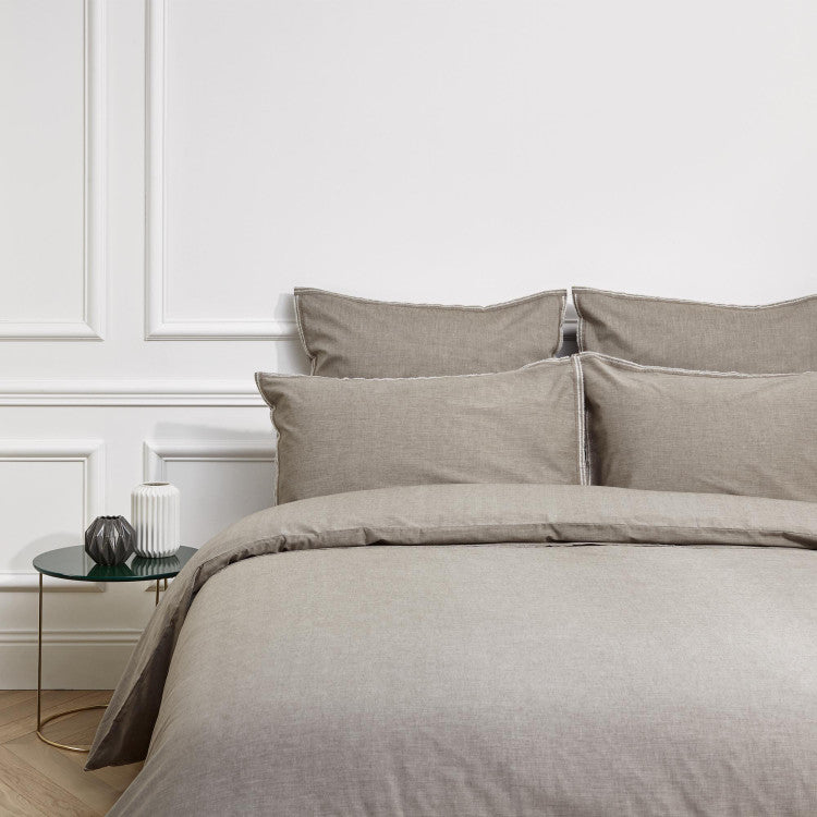 Housse de couette LUKE taupe