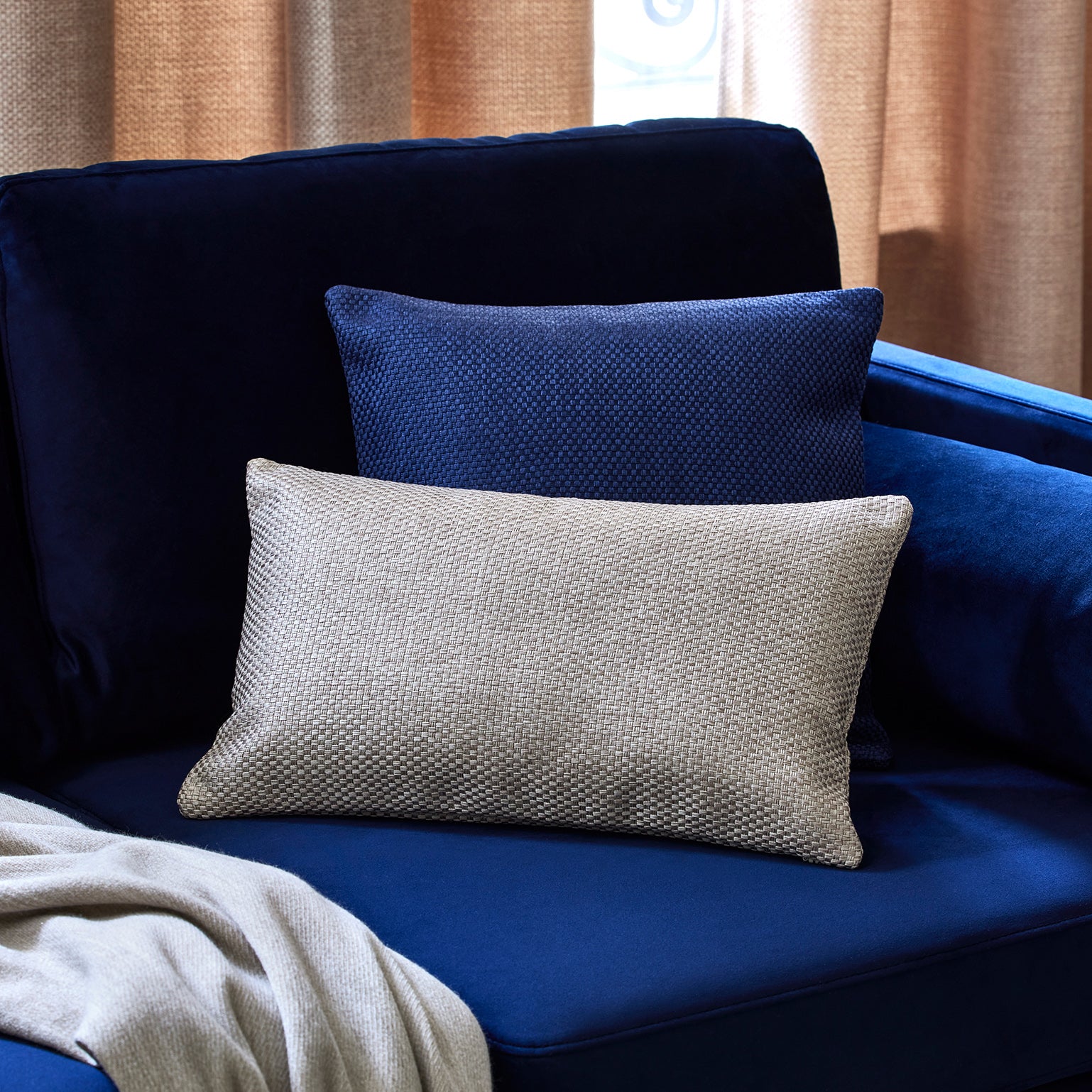 Coconut night blue cushion cover