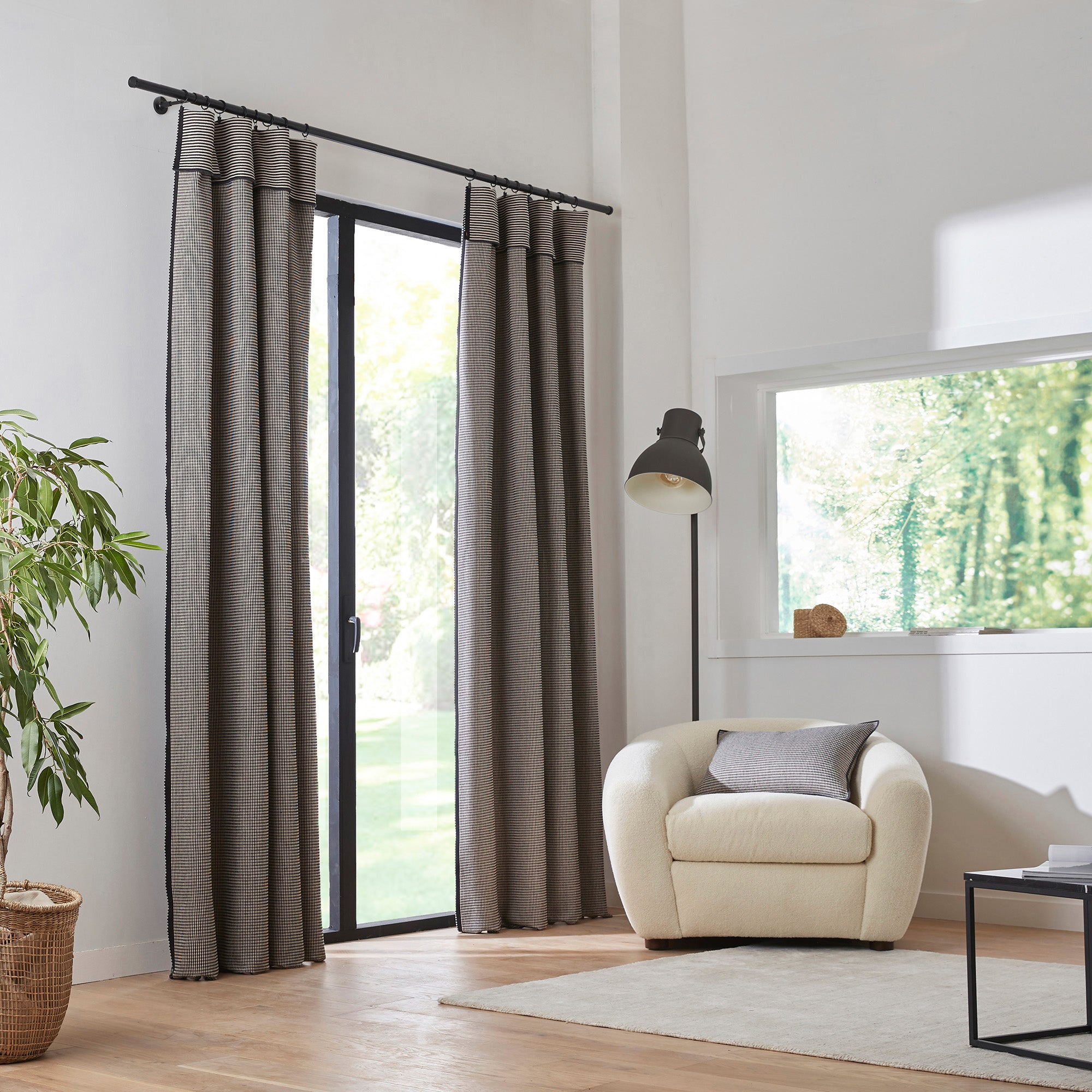 Panneau DONNIE naturel et noir