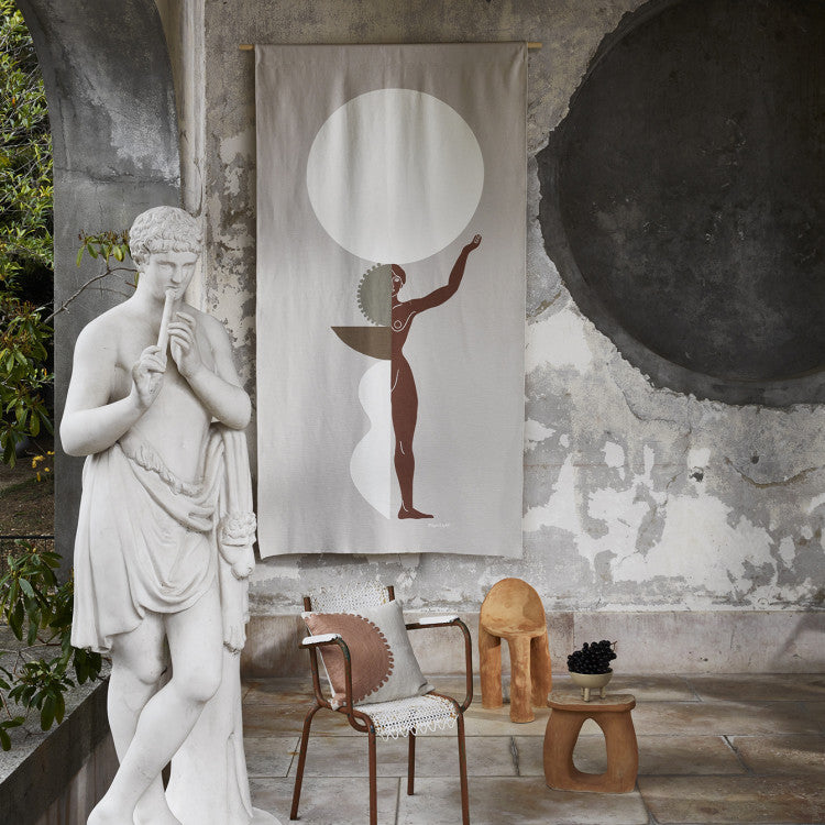 Rideau à coulisse PILAR naturel et ivoire