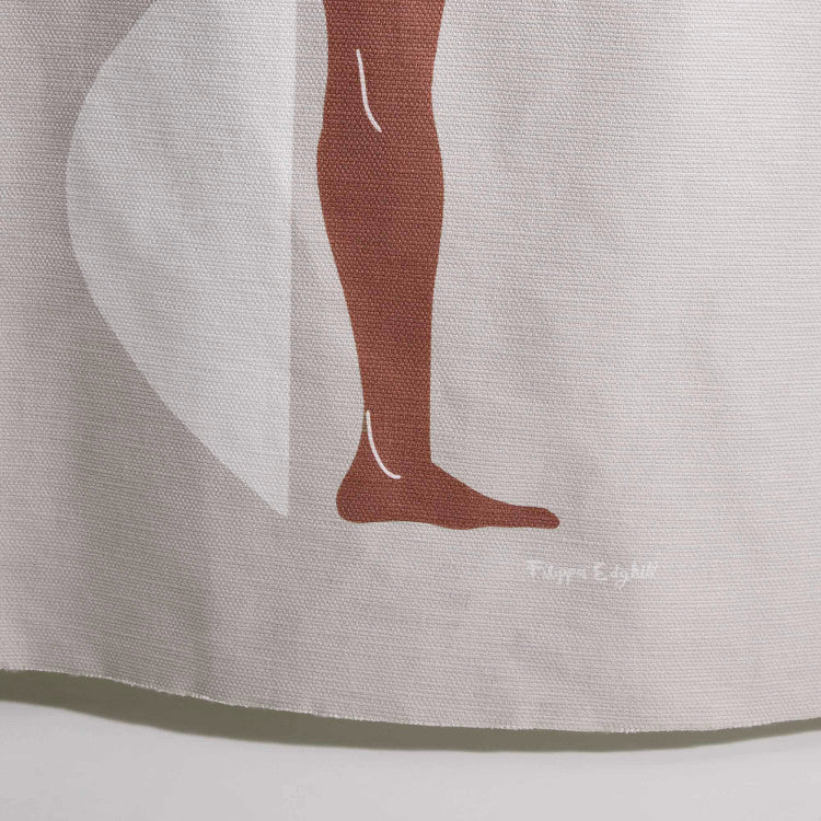 Rideau à coulisse PILAR naturel et ivoire