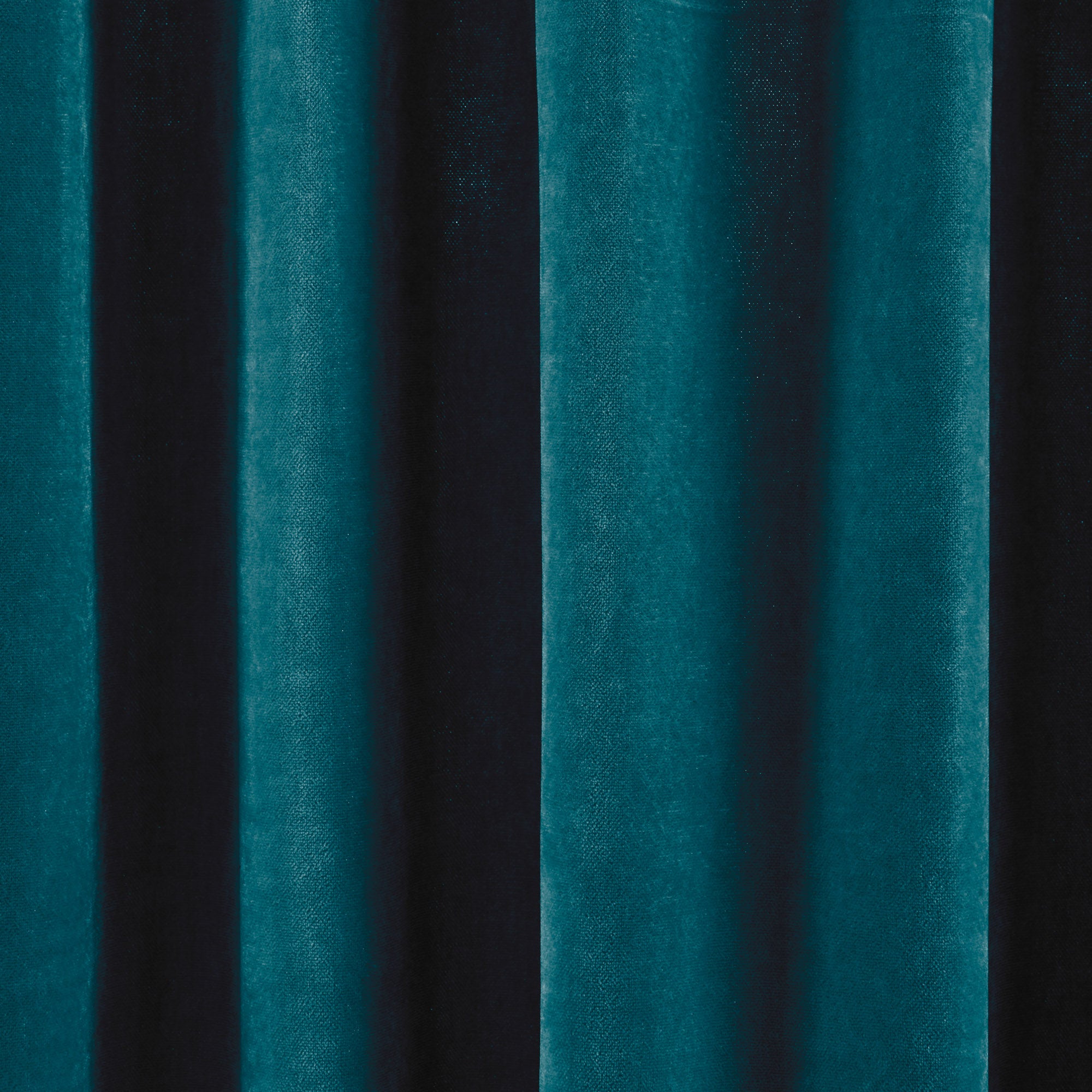 Gordijn met plooiband Dario eendenblauw