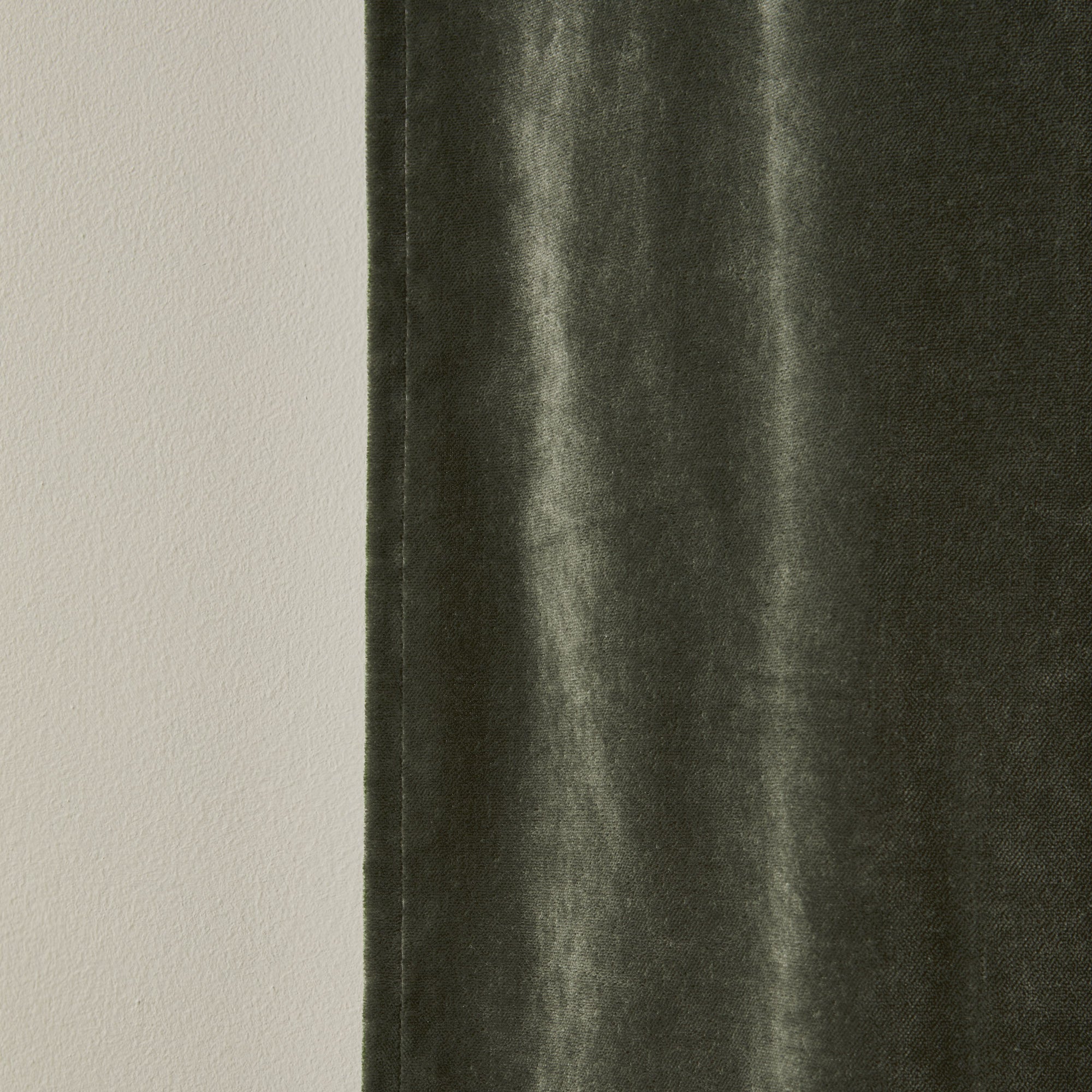 Rideau à oeillets dorés DARIO  kaki grisé