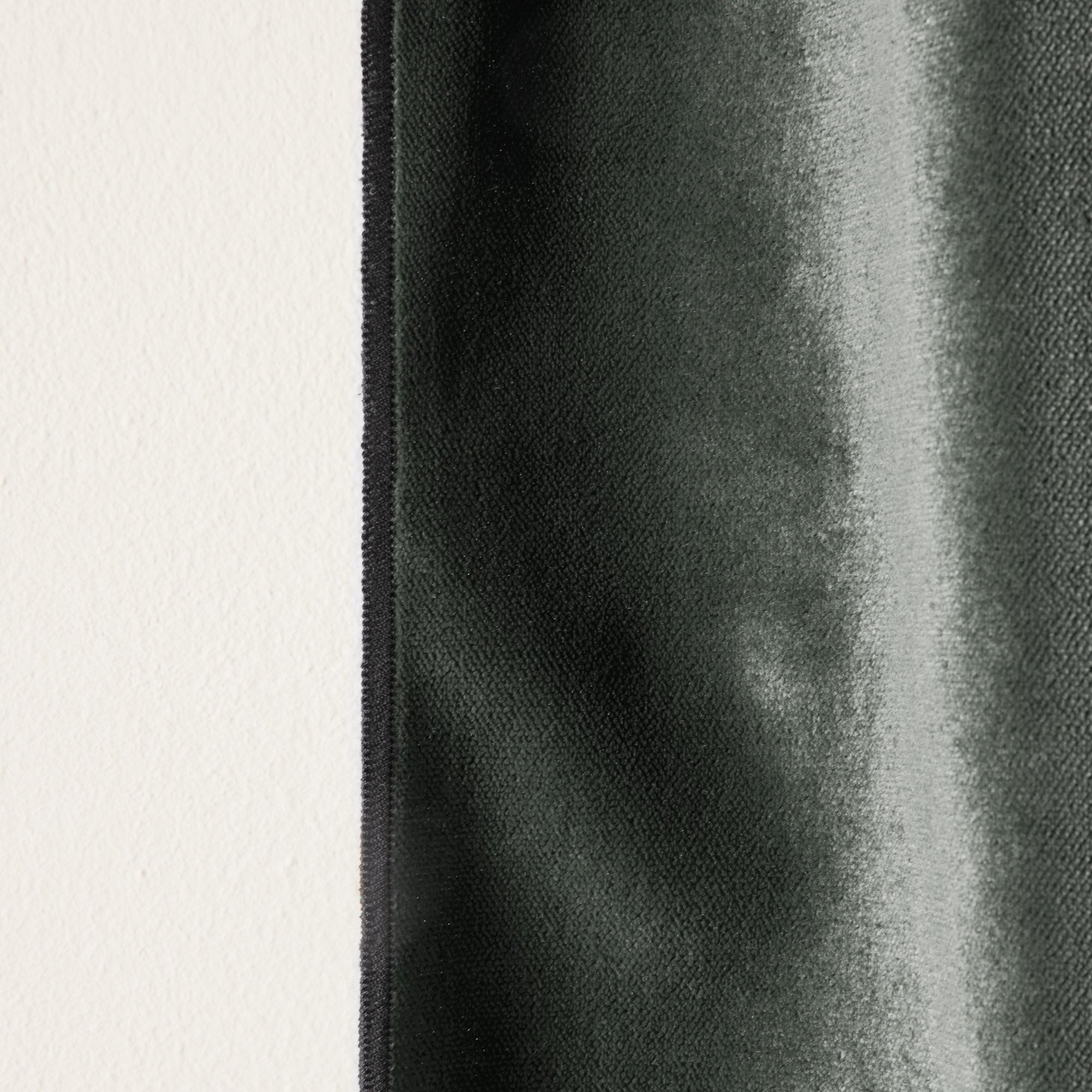 Rideau à oeillets noirs DARIO kaki grisé et bourdon noir | mobile_slider