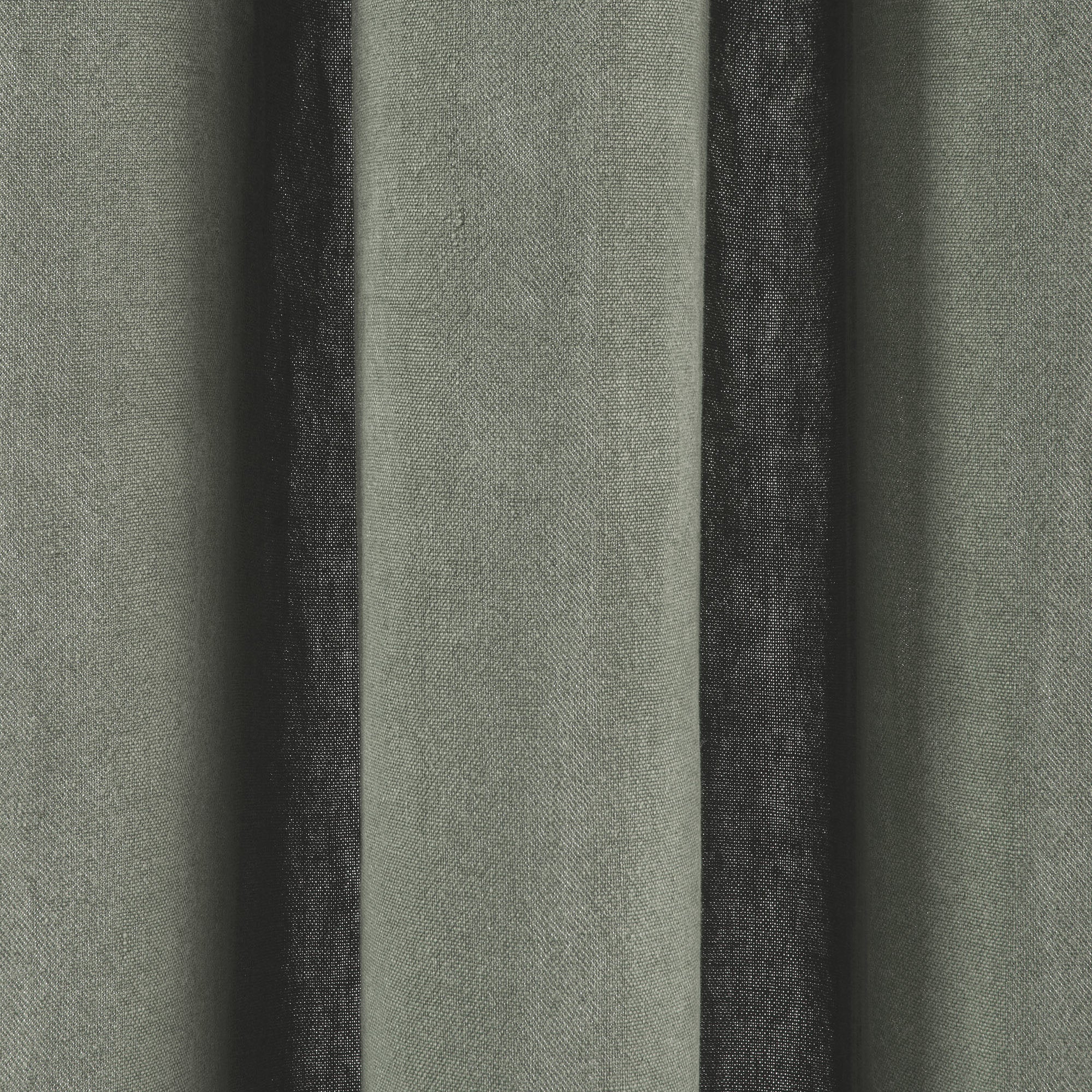 Rideau à oeillets noirs NINO kaki grisé et feston noir | mobile_slider
