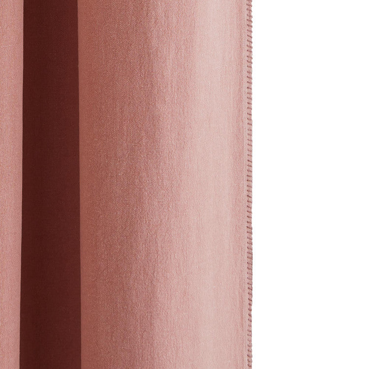 Rideau à oeillets NINO argile et feston